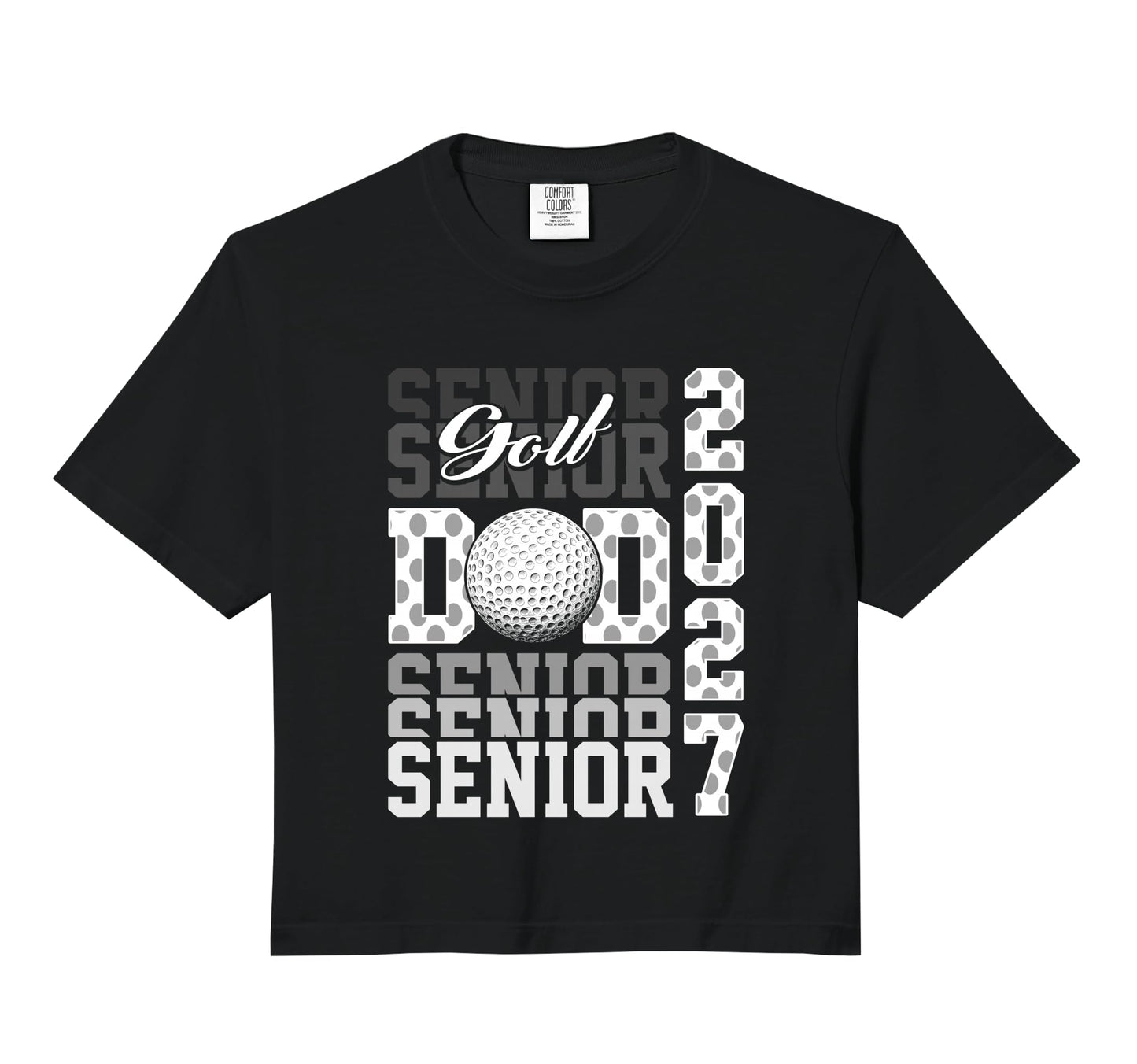 Senior 2027 Golf Dad Proud Family Hoodie - Minimalist Print for Adults - T-Shirt, Sweatshirt, Hoodie