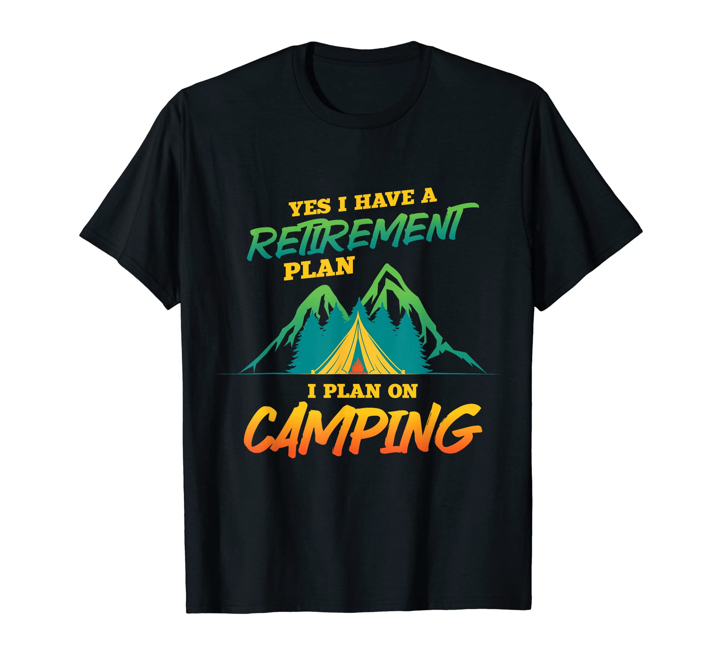 Camper Mountains Wildlife Nature Camping T-Shirt - Graphic Print Unisex - T-Shirt, Sweatshirt, Hoodie