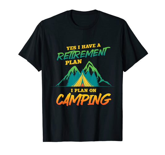 Camper Mountains Wildlife Nature Camping T-Shirt - Graphic Print Unisex - T-Shirt, Sweatshirt, Hoodie