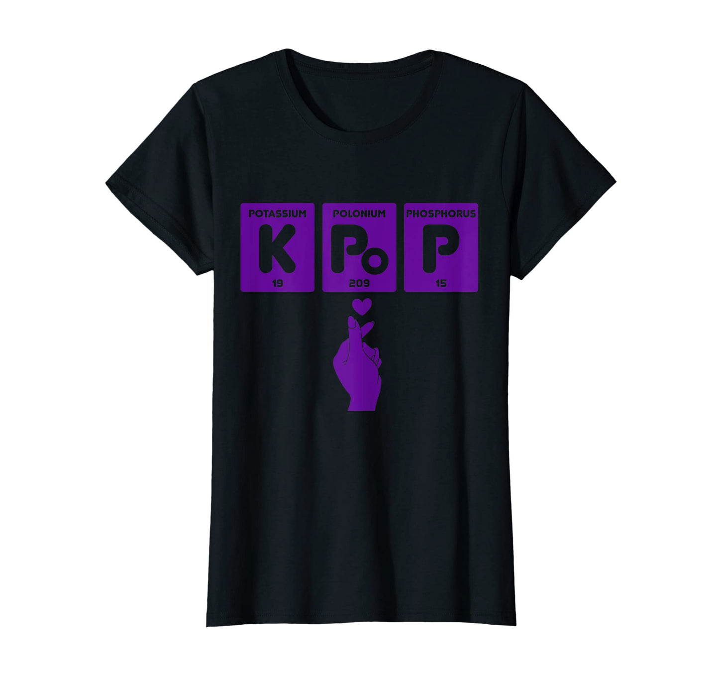 Womens K Pop Periodic Table Elements T-Shirt - Novelty Apparel Men Women - T-Shirt, Sweatshirt, Hoodie