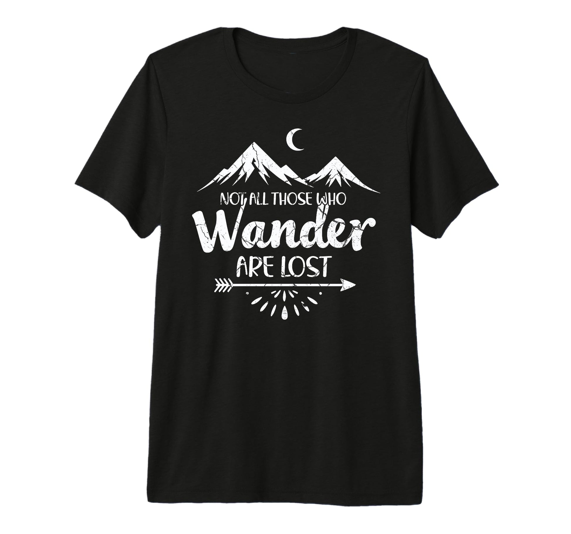 Not All Who Wander Lost Camping T-Shirt - Novelty Apparel for Adults - T-Shirt, Sweatshirt, Hoodie