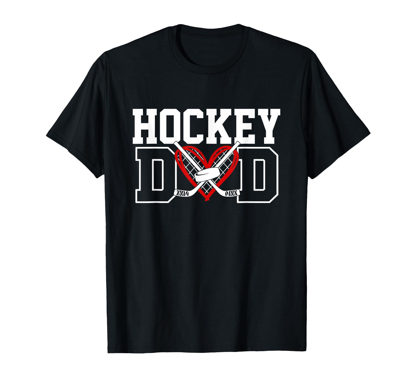 Hockey Dad Funny Hockey Daddy Dad T-Shirt - Custom Art Print for Adults - T-Shirt, Sweatshirt, Hoodie