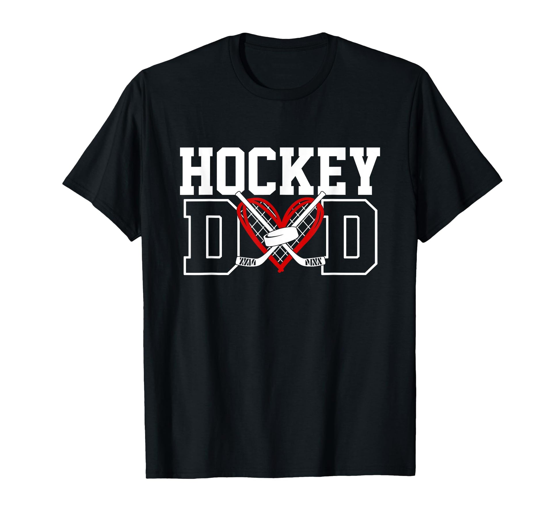 Hockey Dad Funny Hockey Daddy Dad T-Shirt - Custom Art Print for Adults - T-Shirt, Sweatshirt, Hoodie