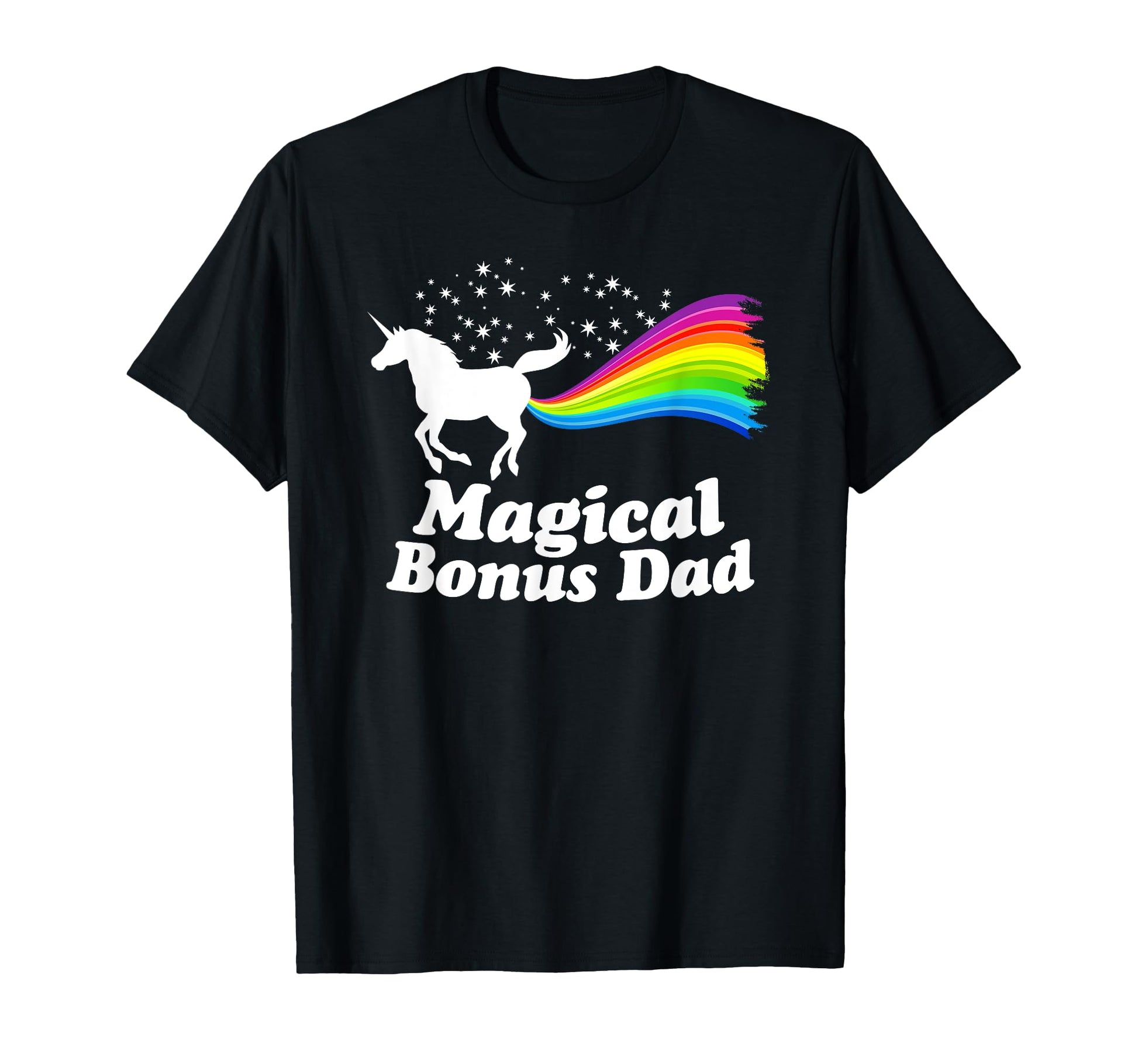 Magical Bonus Dad Unicorn Farting T-Shirt - Graphic Print for Adults - T-Shirt, Sweatshirt, Hoodie