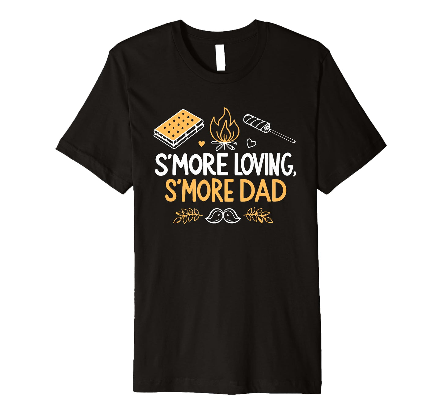 Camping Dad Smore Loving Fathers Day T-Shirt - Minimalist Print Men Women - T-Shirt, Sweatshirt, Hoodie