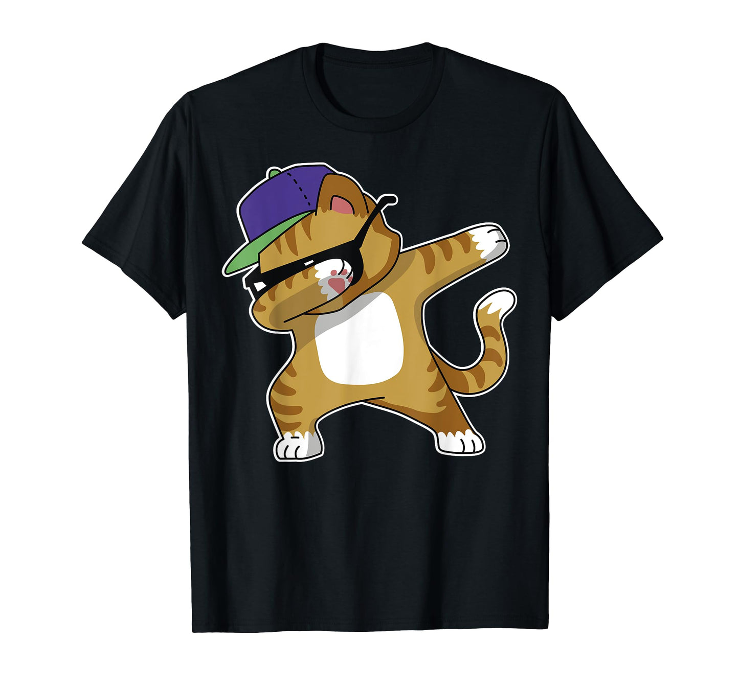 Dabbing Cat Fun Dab Hip Hop Dabbing T-Shirt - Aesthetic Graphic for Adults - T-Shirt, Sweatshirt, Hoodie