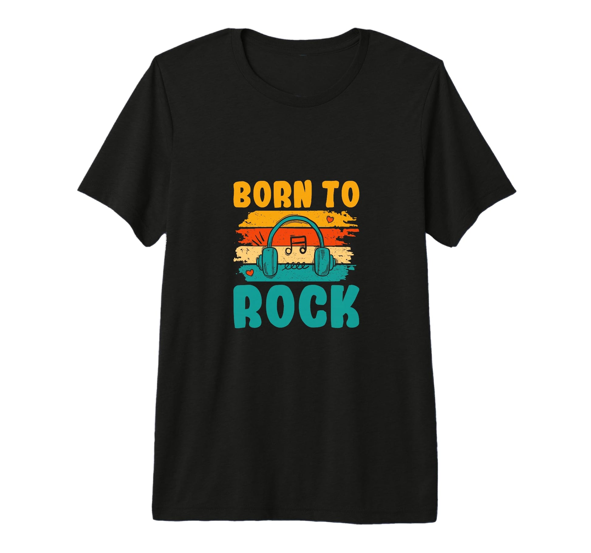 Born To Rock Music Lover T-Shirt - Casual Everyday Wear for Adults - T-Shirt, Sweatshirt, Hoodie
