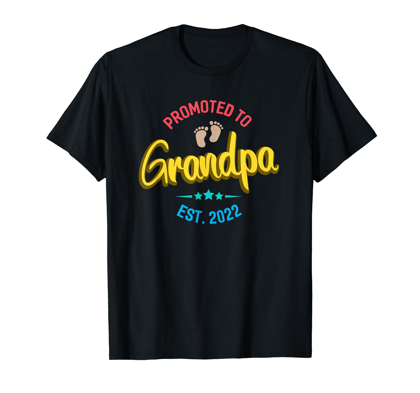 Promoted To Grandpa 2022 Announcement T-Shirt - Aesthetic Graphic Men Women - T-Shirt, Sweatshirt, Hoodie