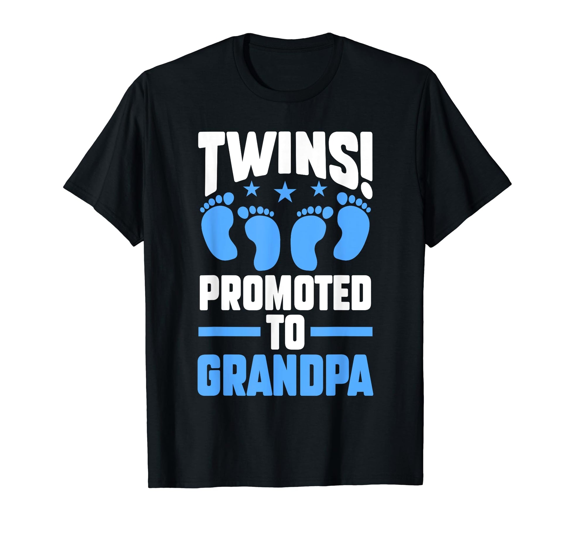 Twins Promoted To Grandpa Children T-Shirt - Minimalist Print for Adults - T-Shirt, Sweatshirt, Hoodie