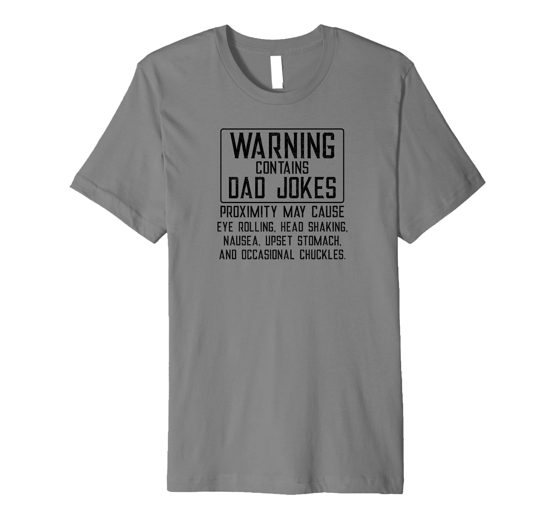 Mens Warning Contains Dad Jokes T-Shirt - Streetwear Style for Adults - T-Shirt, Sweatshirt, Hoodie