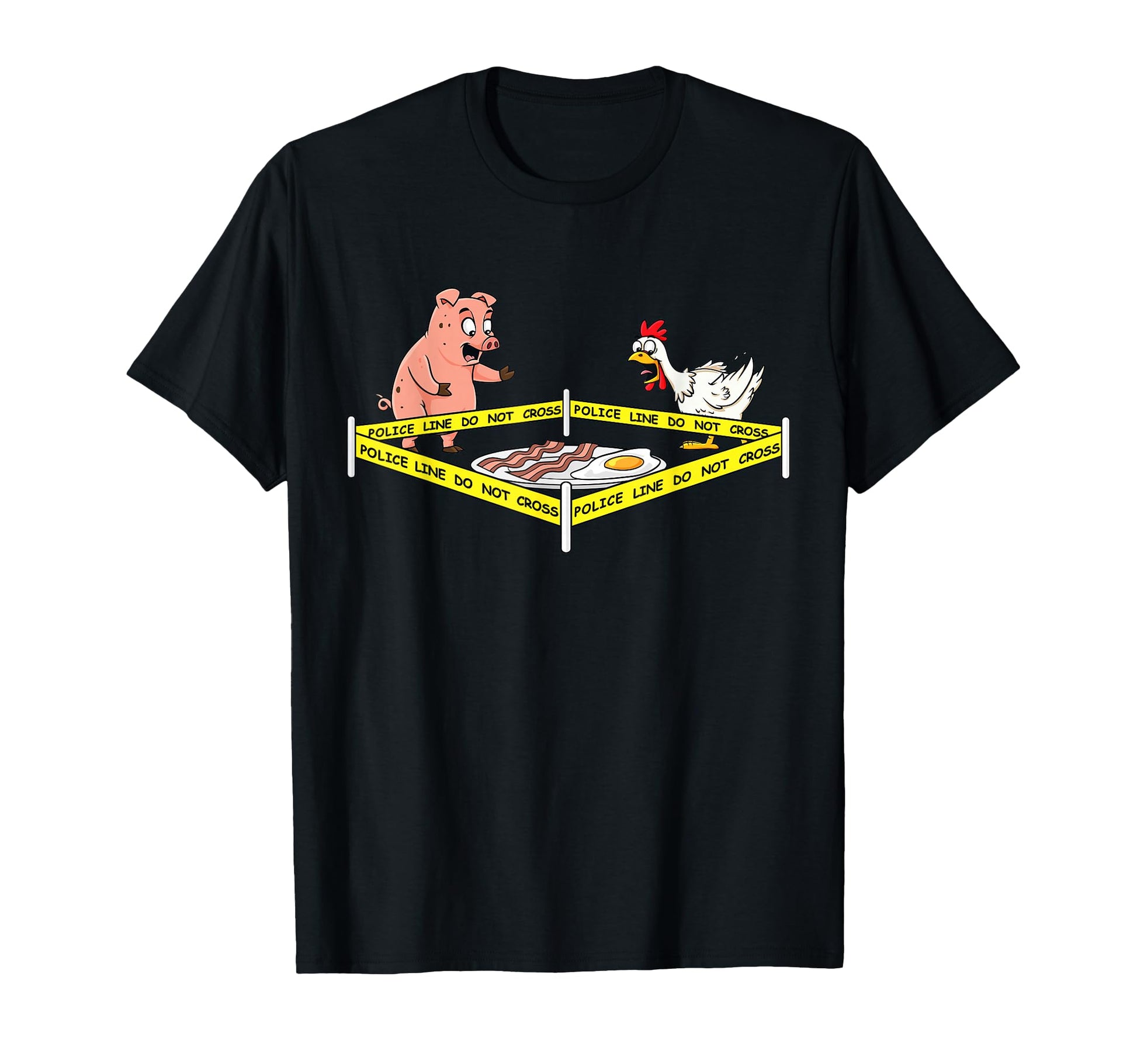 Police Line Do Not Cross Pig And T-Shirt - Casual Everyday Wear Unisex - T-Shirt, Sweatshirt, Hoodie