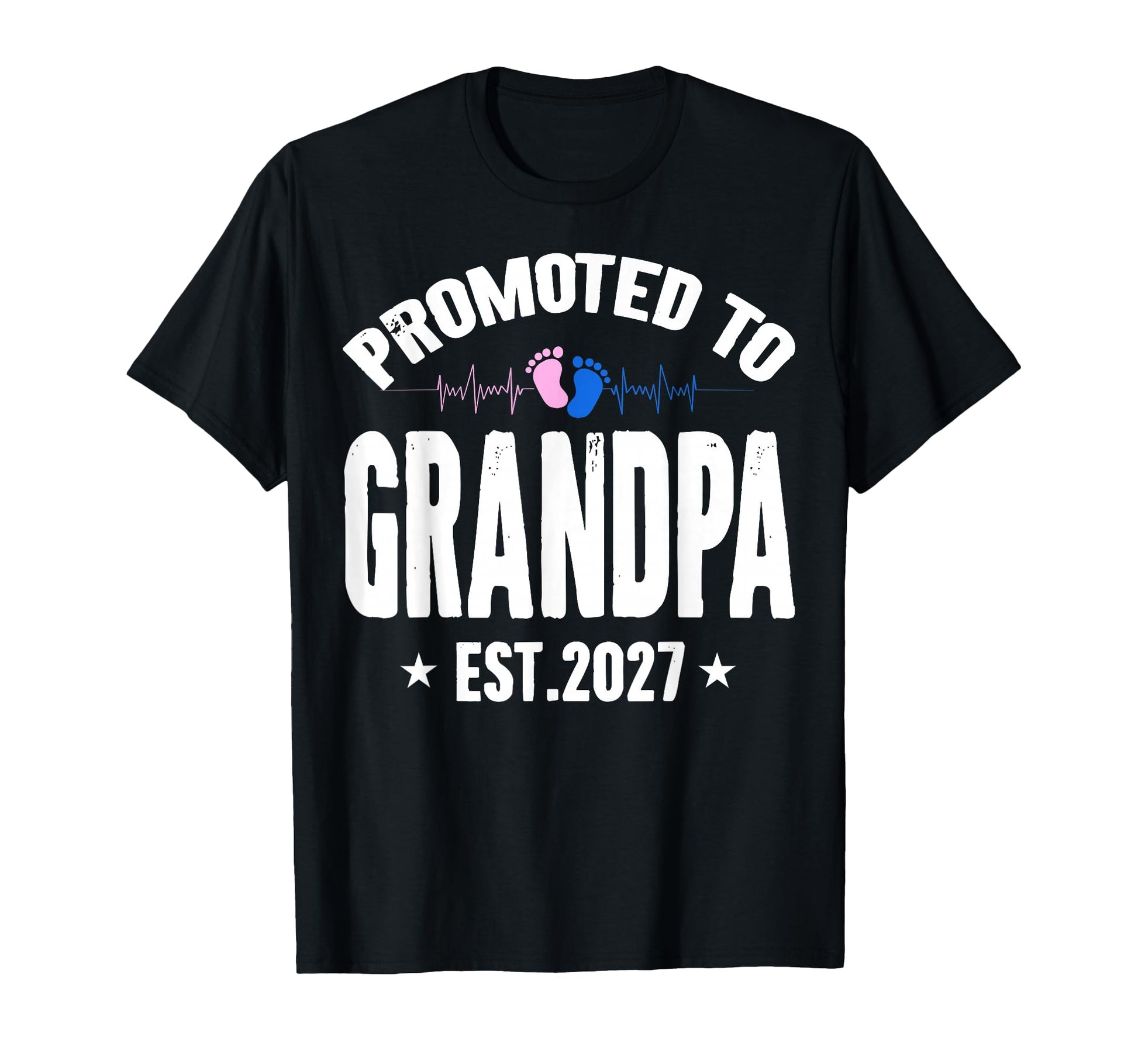 Promoted To Grandpa 2027 Funny New Grandpa T-Shirt - Graphic Print Unisex - T-Shirt, Sweatshirt, Hoodie