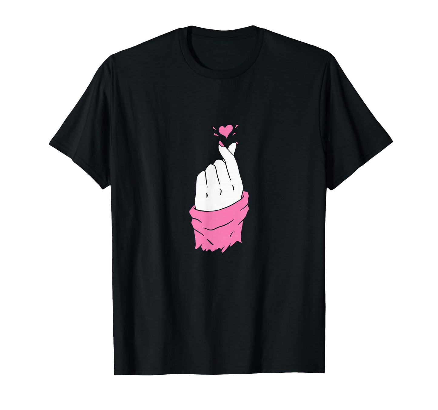 Korean Pop I Love You Sign Kdrama T-Shirt - Minimalist Print for Adults - T-Shirt, Sweatshirt, Hoodie