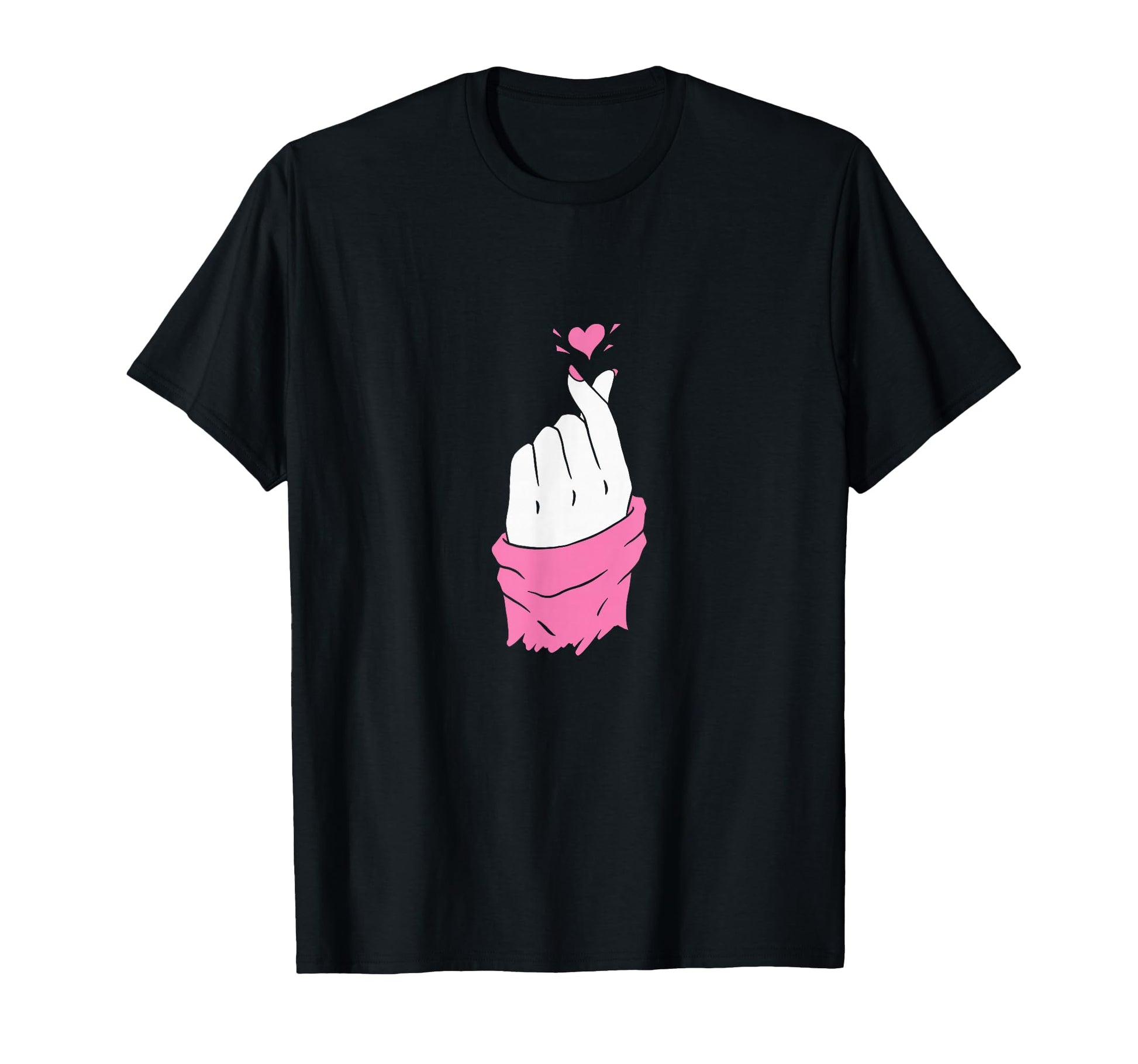 Korean Pop I Love You Sign Kdrama T-Shirt - Minimalist Print for Adults - T-Shirt, Sweatshirt, Hoodie