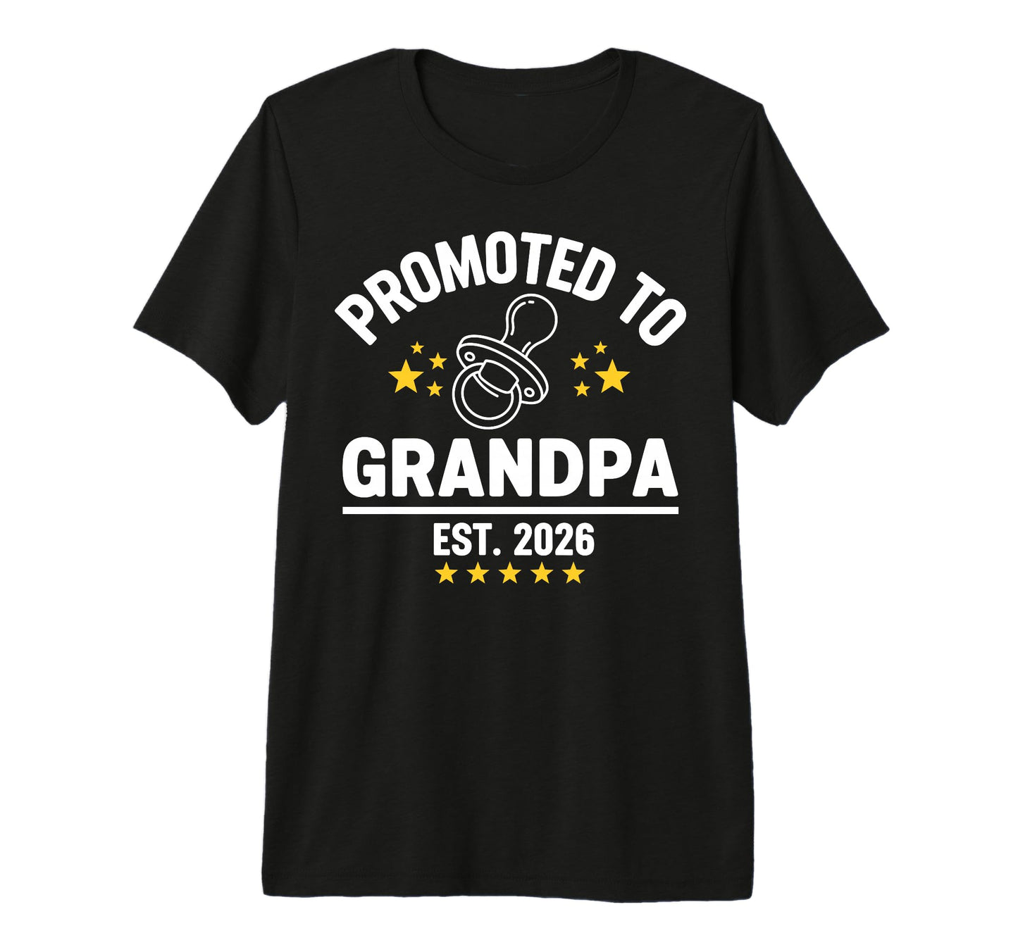 Mens Promoted To Grandpa Est 2026 Tri Blend T-Shirt - Trendy Graphic Unisex - T-Shirt, Sweatshirt, Hoodie