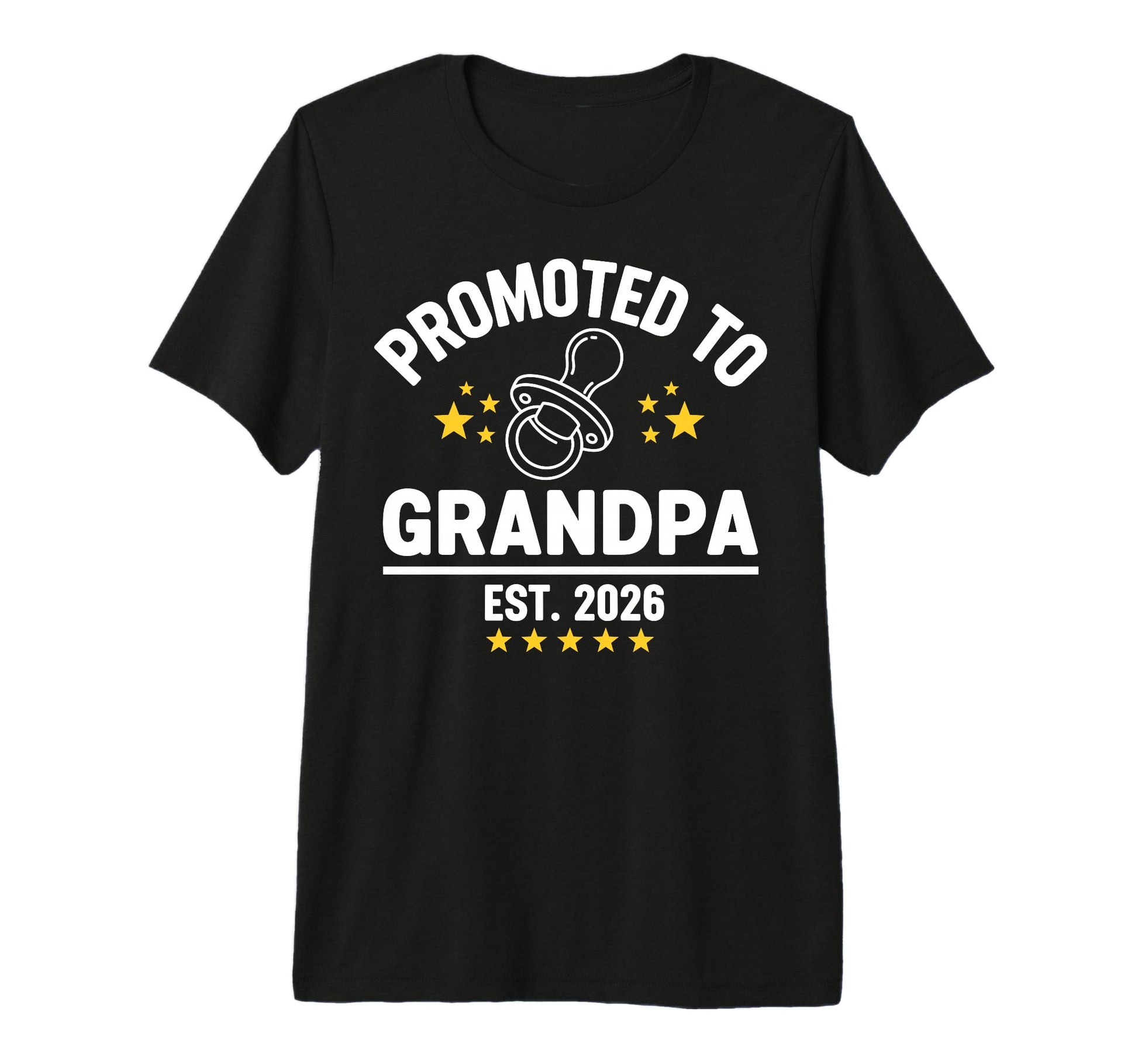 Mens Promoted To Grandpa Est 2026 Tri Blend T-Shirt - Trendy Graphic Unisex - T-Shirt, Sweatshirt, Hoodie