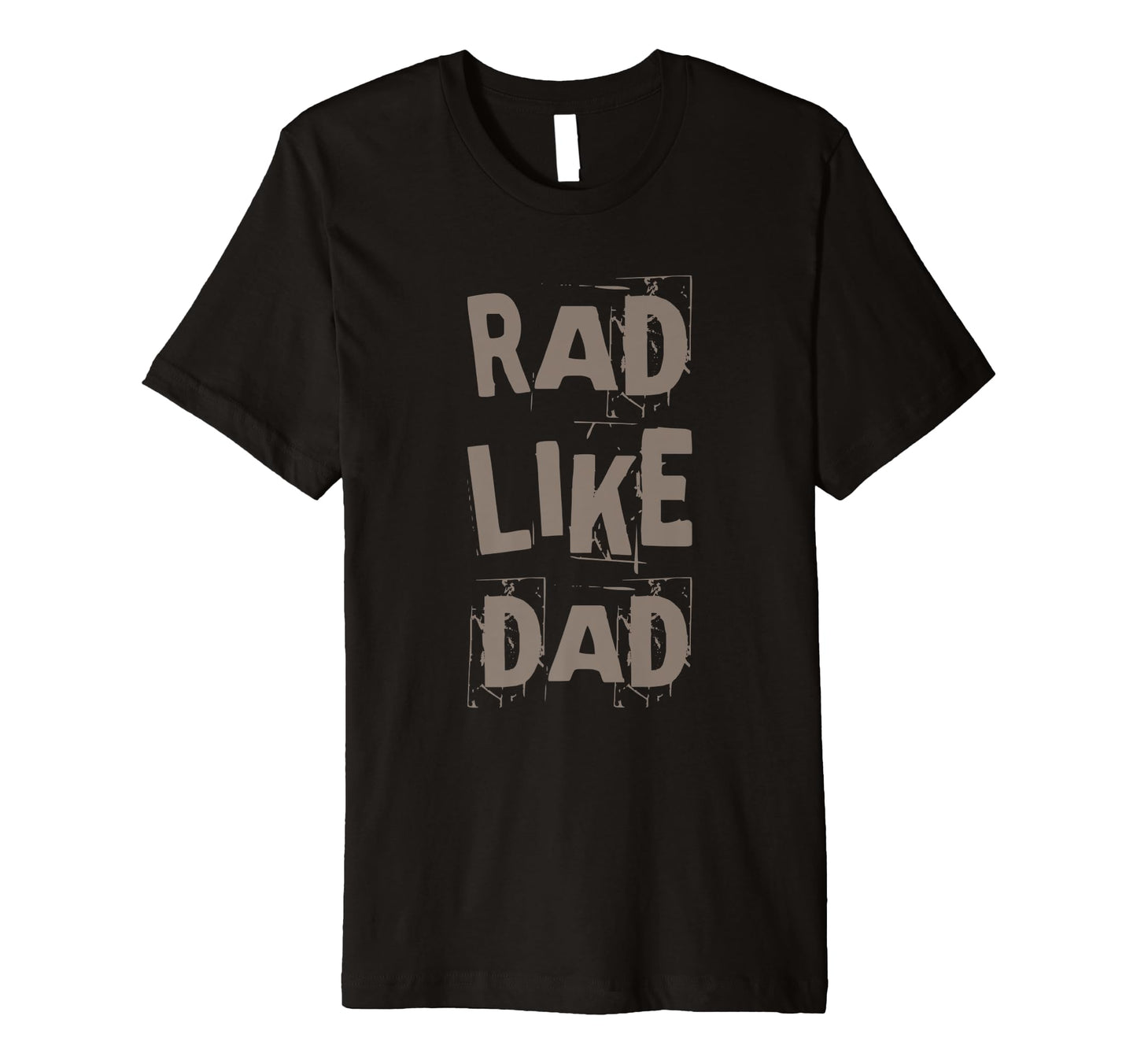 Funny Text Rad Like Dad Joke Button Rad T-Shirt - Minimalist Print Unisex - T-Shirt, Sweatshirt, Hoodie