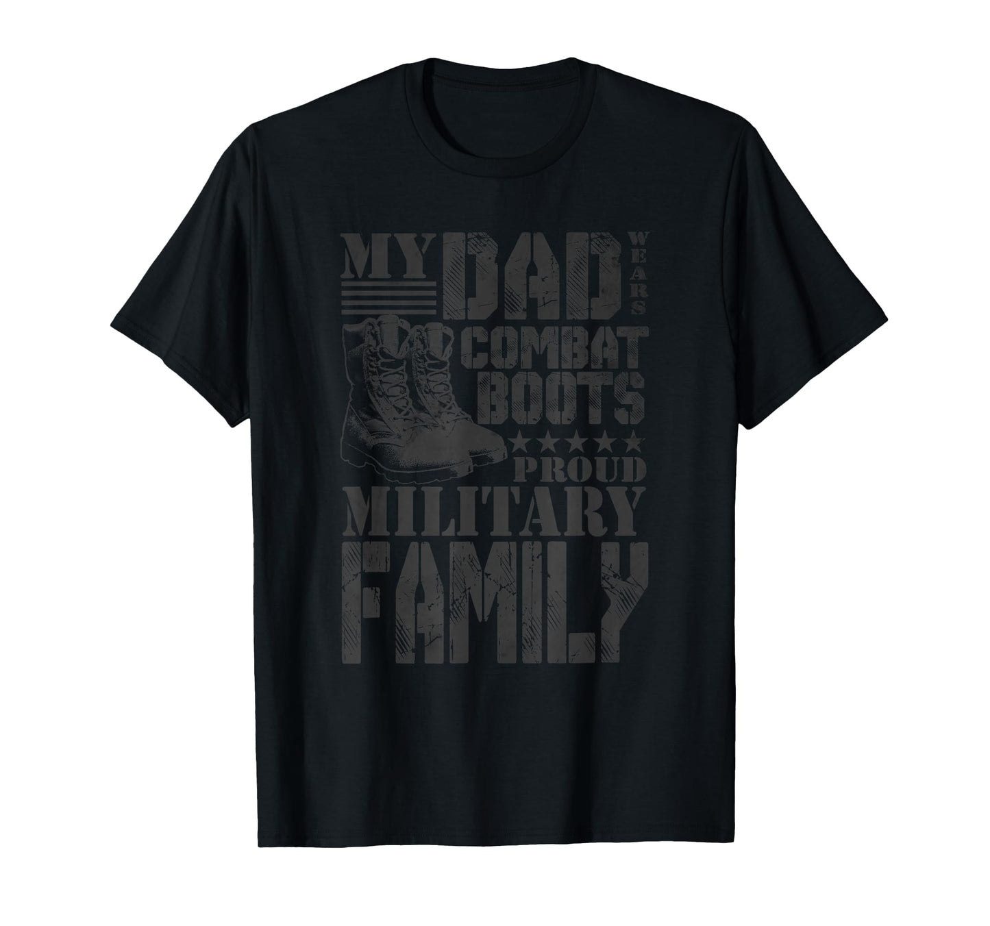 Dad Wears Combat Boots Proud T-Shirt - Aesthetic Graphic Men Women - T-Shirt, Sweatshirt, Hoodie