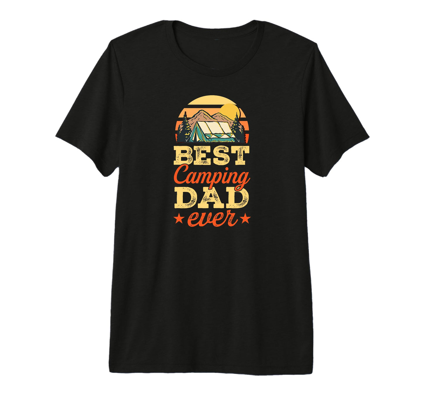 Best Camping Dad Ever Fathers Day Party T-Shirt - Graphic Print for Adults - T-Shirt, Sweatshirt, Hoodie