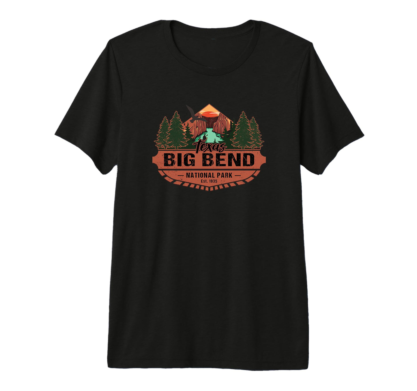 Big Bend National Park Texas Usa Camping T-Shirt - Graphic Print Unisex - T-Shirt, Sweatshirt, Hoodie