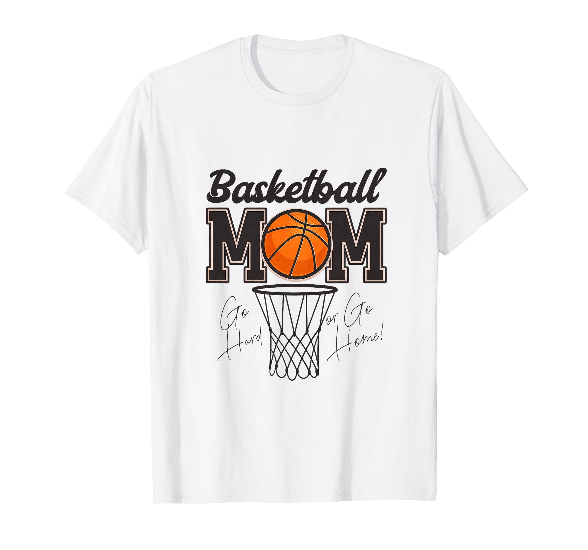 Basketball Mom Love Heart Basketball T-Shirt - Novelty Apparel for Adults - T-Shirt, Sweatshirt, Hoodie