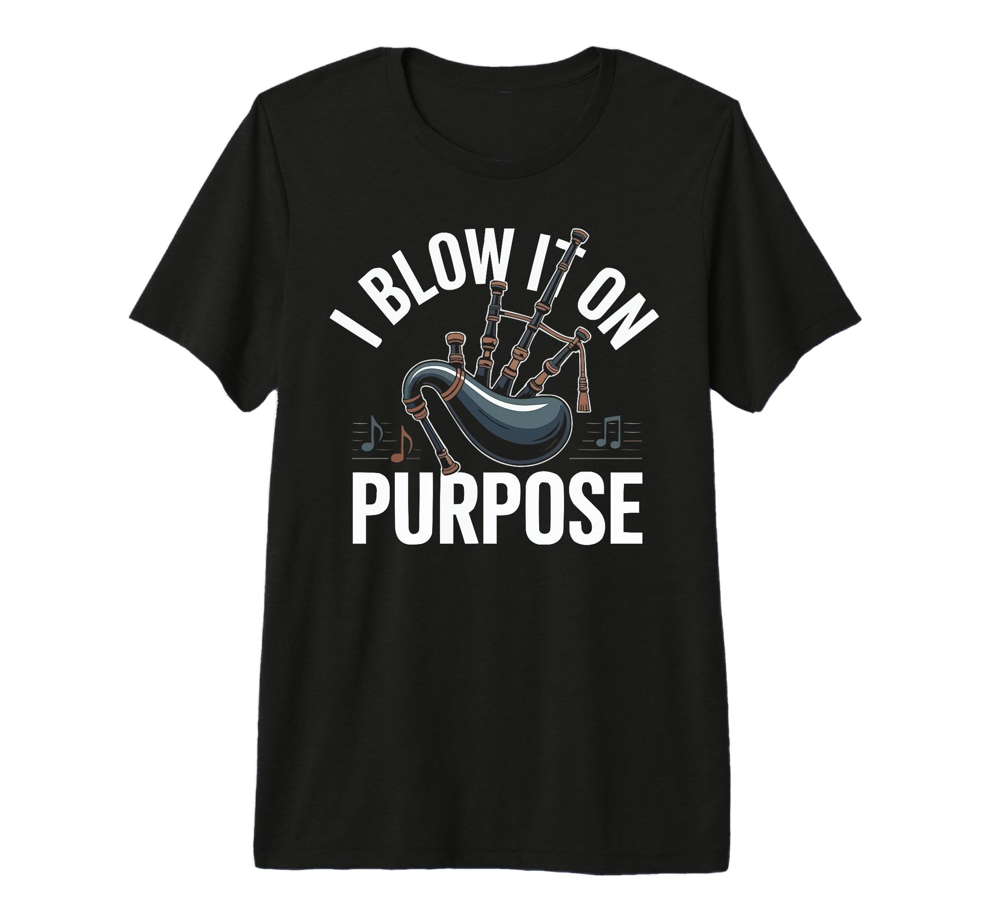 Bagpipe Player Musical Instrument T-Shirt - Custom Art Print Men Women - T-Shirt, Sweatshirt, Hoodie