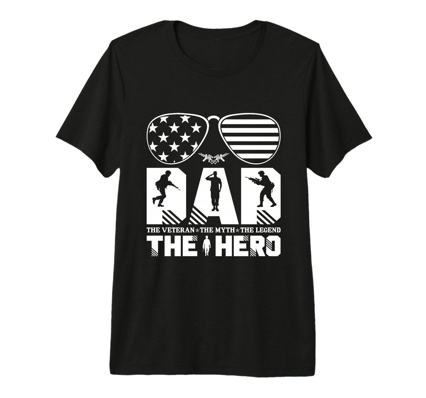 Military Fallen Soldier Tribute Dad T-Shirt - Streetwear Style for Adults - T-Shirt, Sweatshirt, Hoodie
