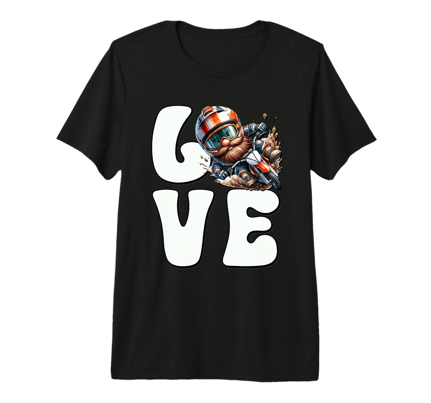 Love Dirt Bike Rider Funny Motocross Dad T-Shirt - Streetwear Style Unisex - T-Shirt, Sweatshirt, Hoodie