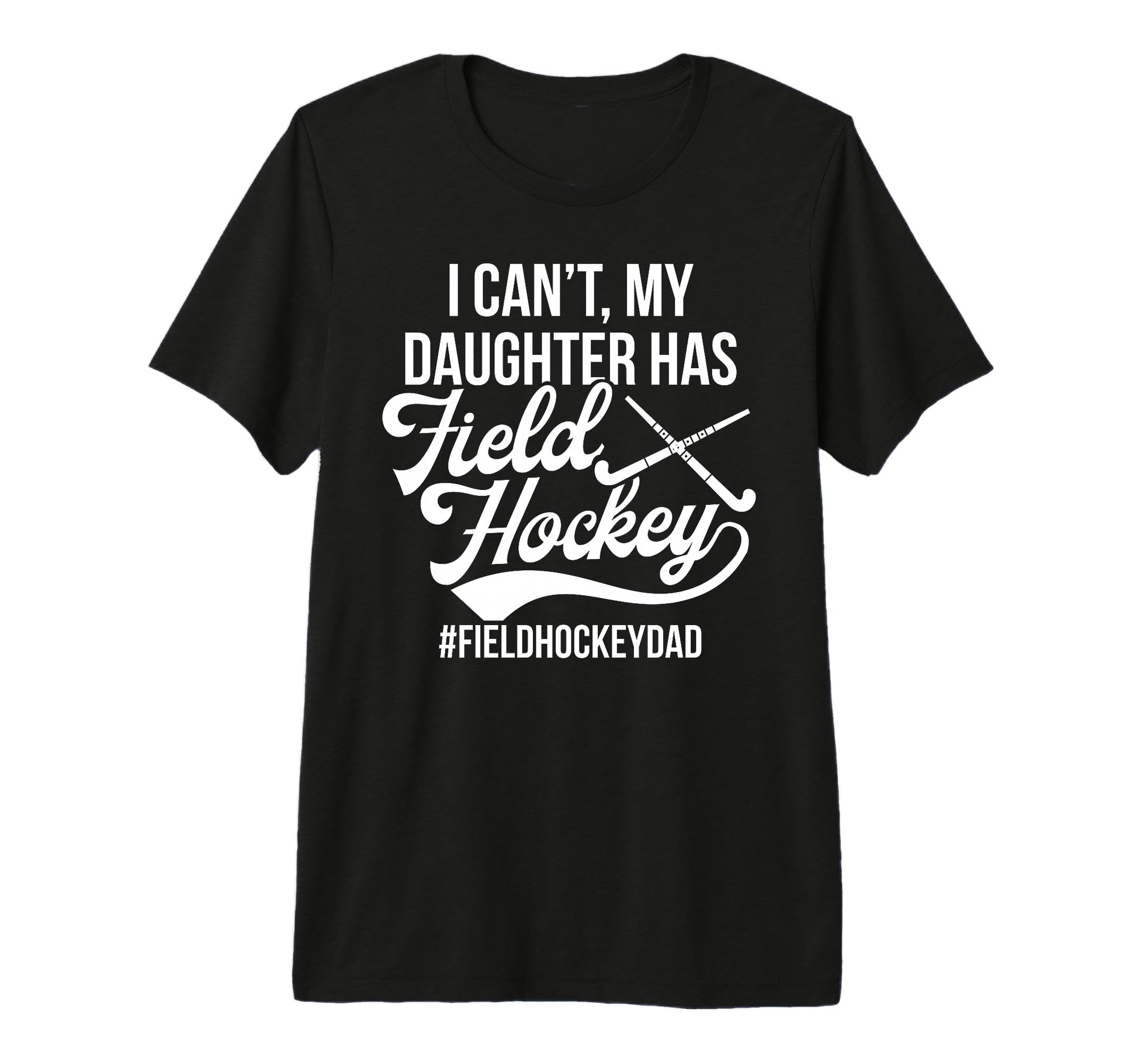 Mens Field Hockey Dad Proud Dad T-Shirt - Minimalist Print for Adults - T-Shirt, Sweatshirt, Hoodie