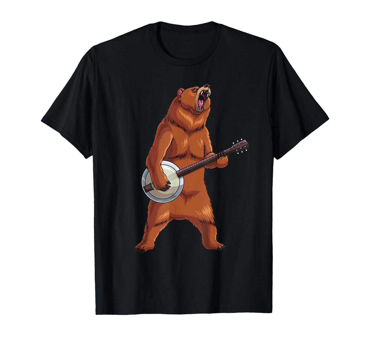 Bear Playing Banjo Bluegrass Funny T-Shirt - Streetwear Style Unisex - T-Shirt, Sweatshirt, Hoodie