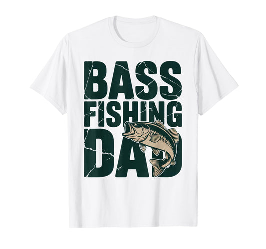 Bass Fishing Dad Angler Lake Outdoor T-Shirt - Novelty Apparel for Adults - T-Shirt, Sweatshirt, Hoodie