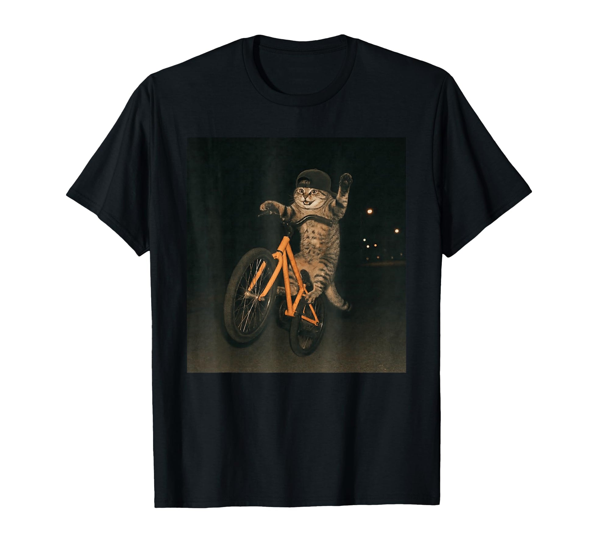 Funny Cat Bike Meme Teens T-Shirt - Aesthetic Graphic Unisex - T-Shirt, Sweatshirt, Hoodie