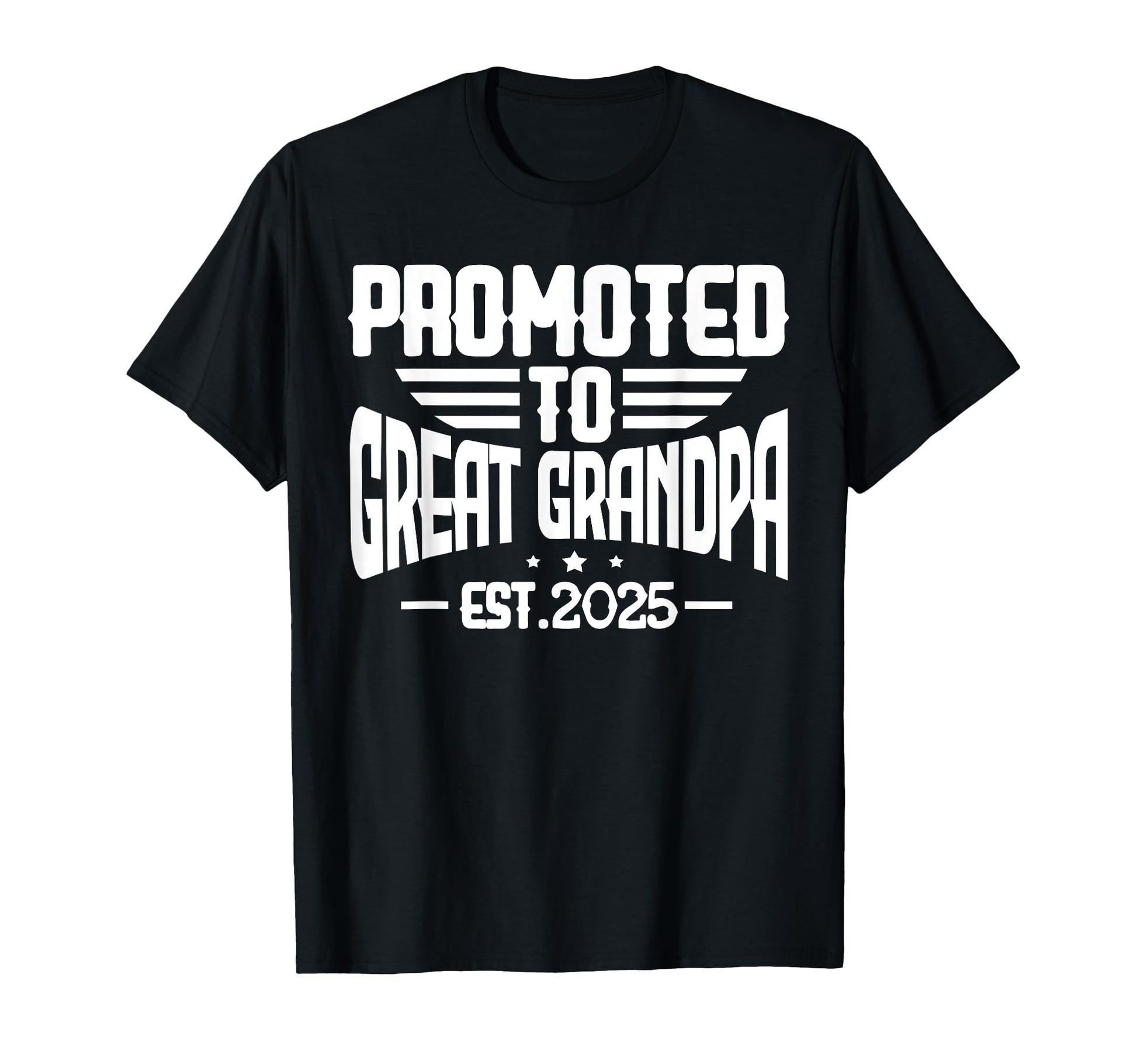 Promoted To Great Grandpa 2025 T-Shirt - Minimalist Print for Adults - T-Shirt, Sweatshirt, Hoodie