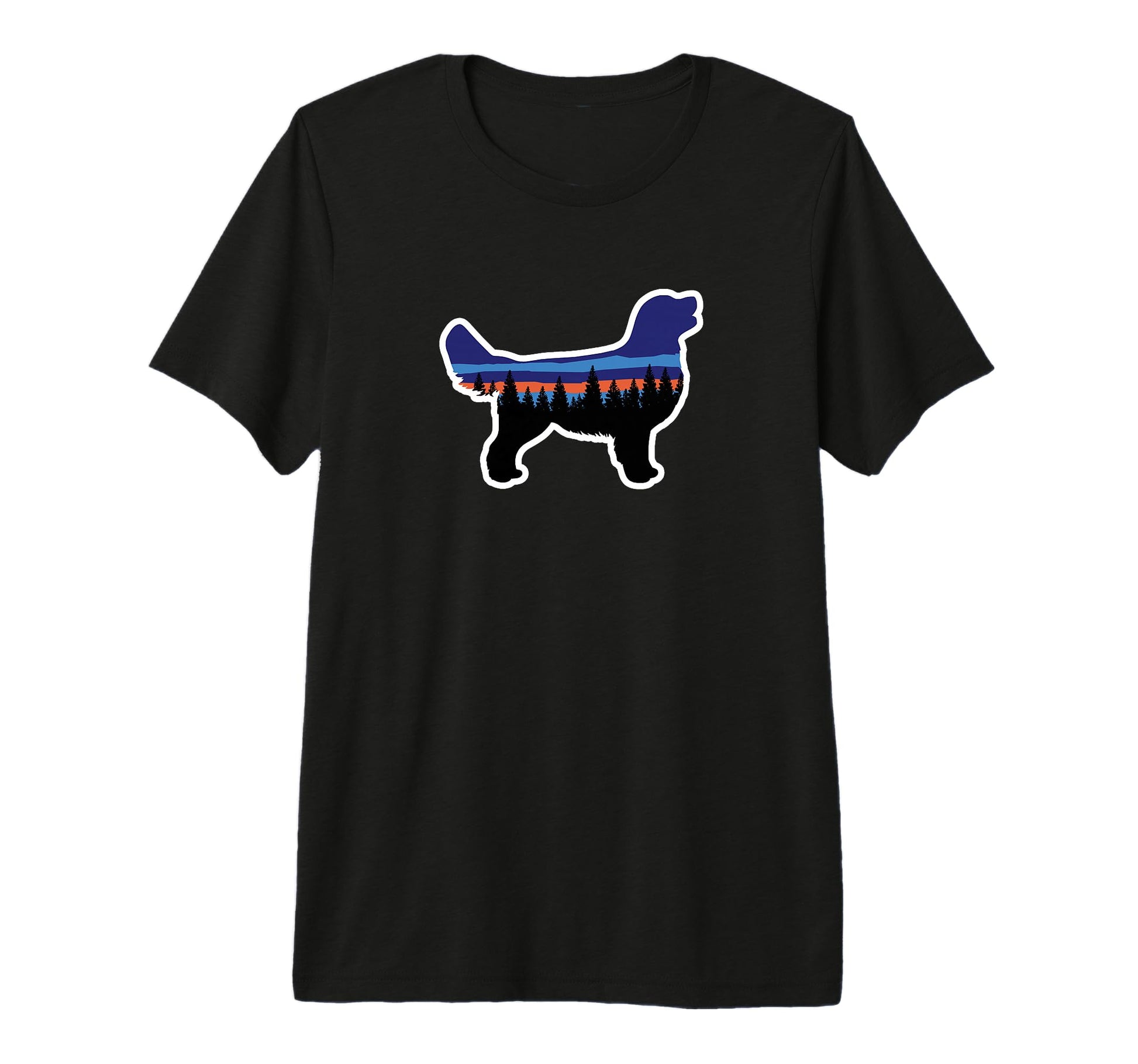 Golden Retriever Dog Trail Hiking T-Shirt - Unique Graphic for Adults - T-Shirt, Sweatshirt, Hoodie