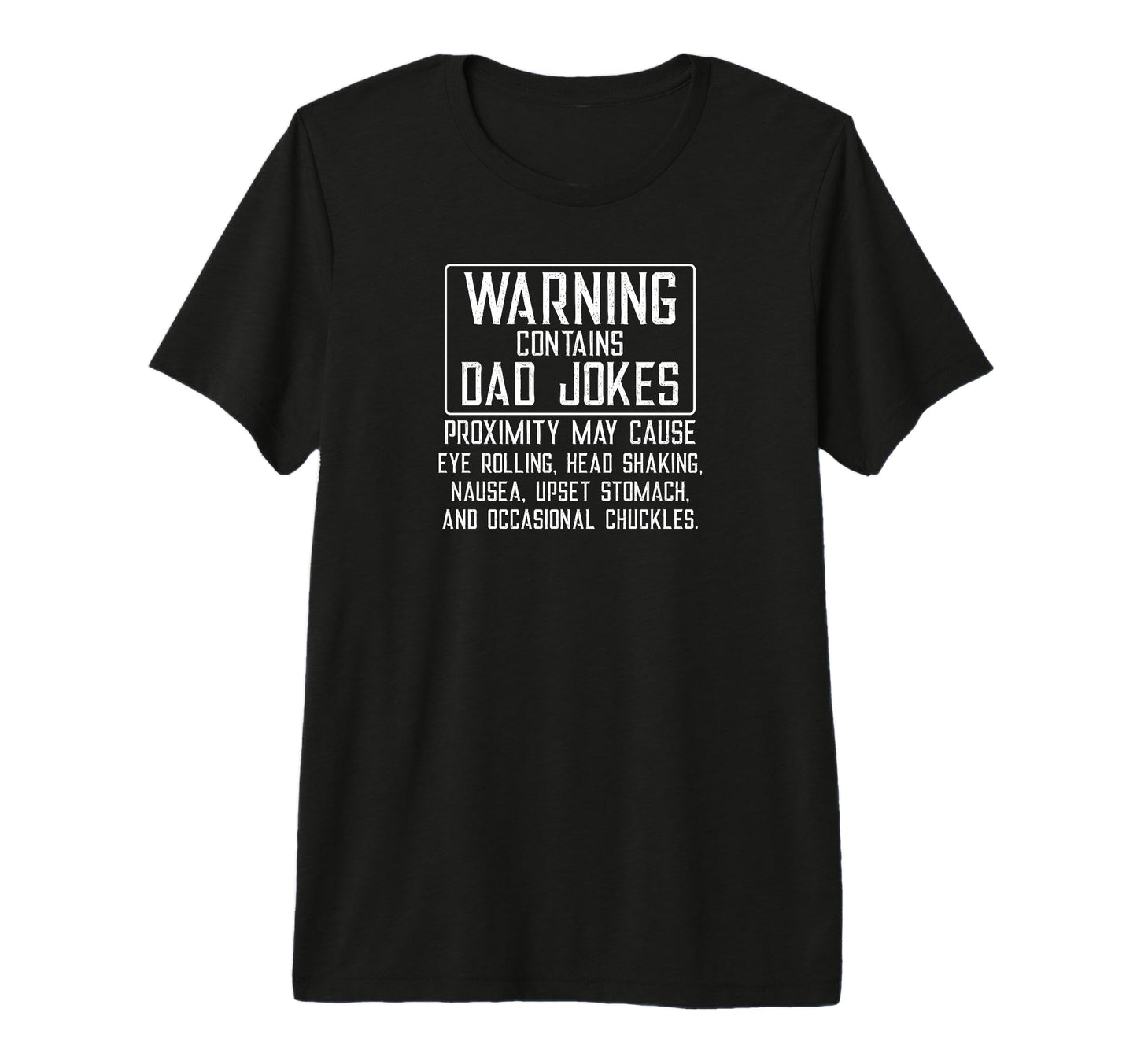 Mens Warning Contains Dad Jokes Funny Dad T-Shirt - Unique Graphic Unisex - T-Shirt, Sweatshirt, Hoodie