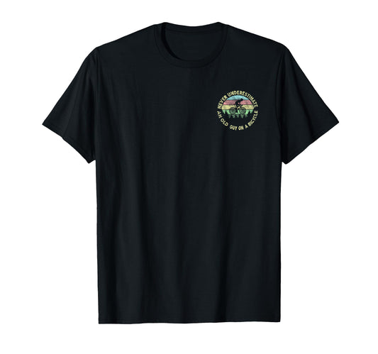 Bicycle Old Cyclist Grandpa Father Road T-Shirt - Streetwear Style Unisex - T-Shirt, Sweatshirt, Hoodie