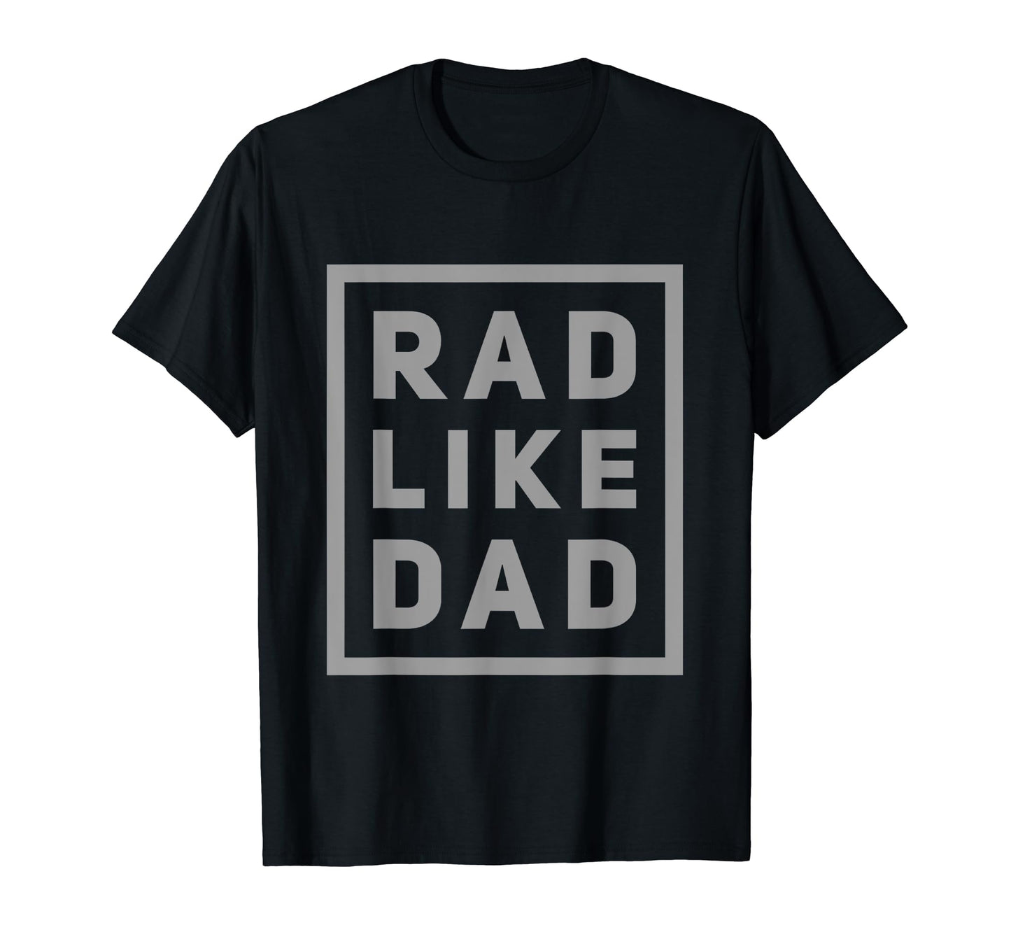 Funny Text Rad Like Dad Joke Button Rad T-Shirt - Minimalist Print Unisex - T-Shirt, Sweatshirt, Hoodie