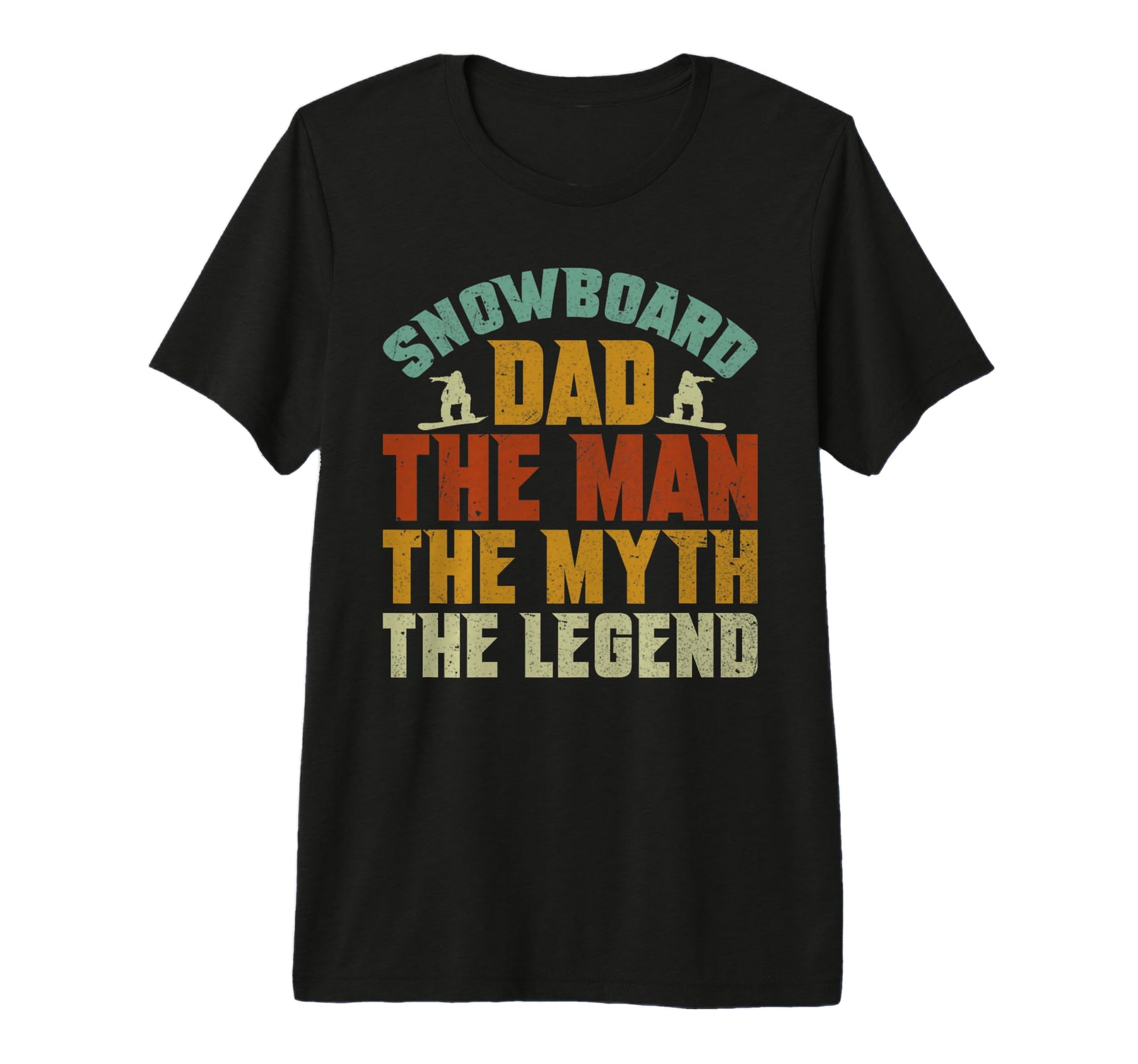 Mens Snowboard Dad Myth Legend Funny T-Shirt - Graphic Print Unisex - T-Shirt, Sweatshirt, Hoodie