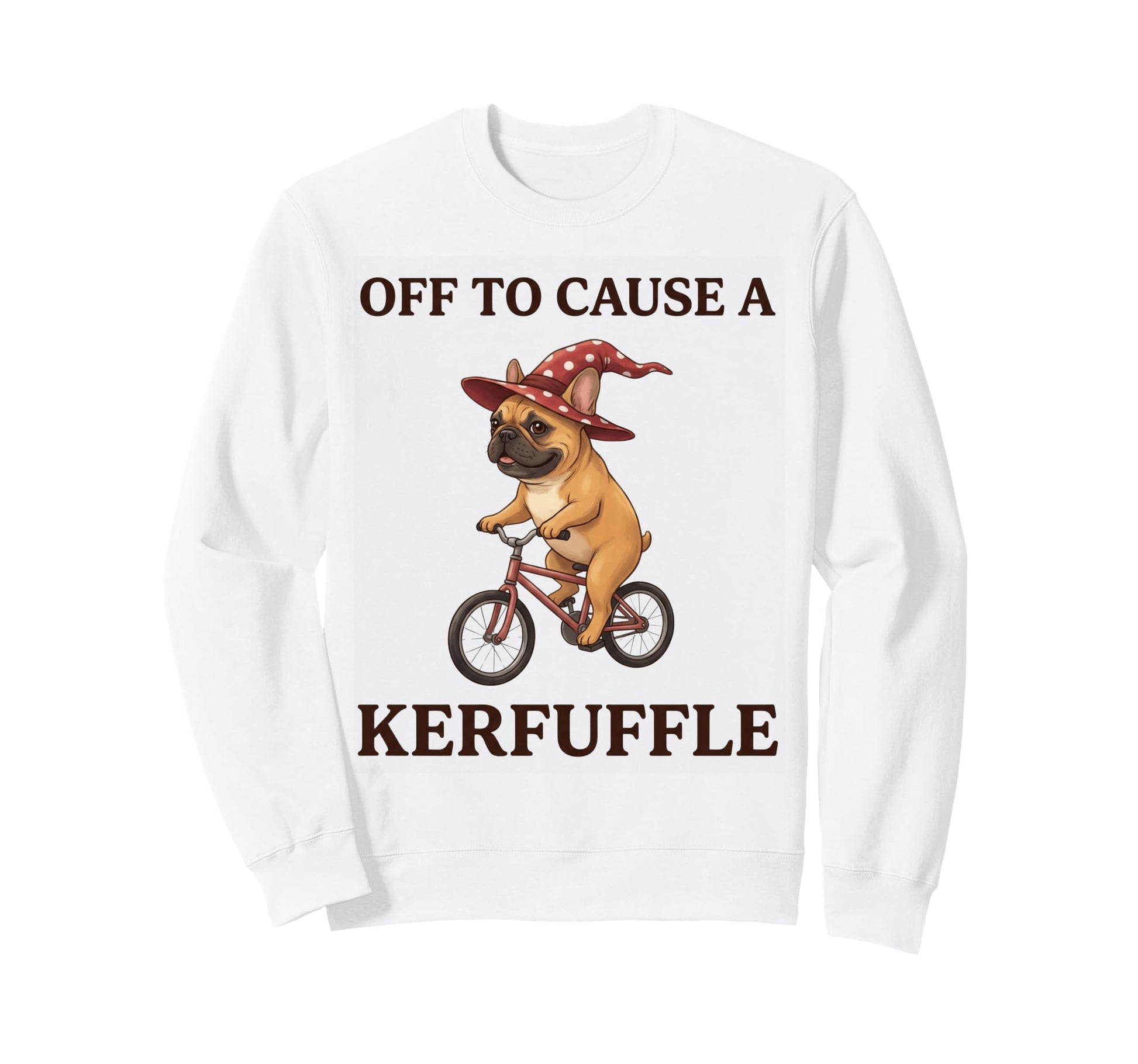 Off To Cause Kerfuffle French Sweatshirt - Fun Novelty Design Men Women - T-Shirt, Sweatshirt, Hoodie