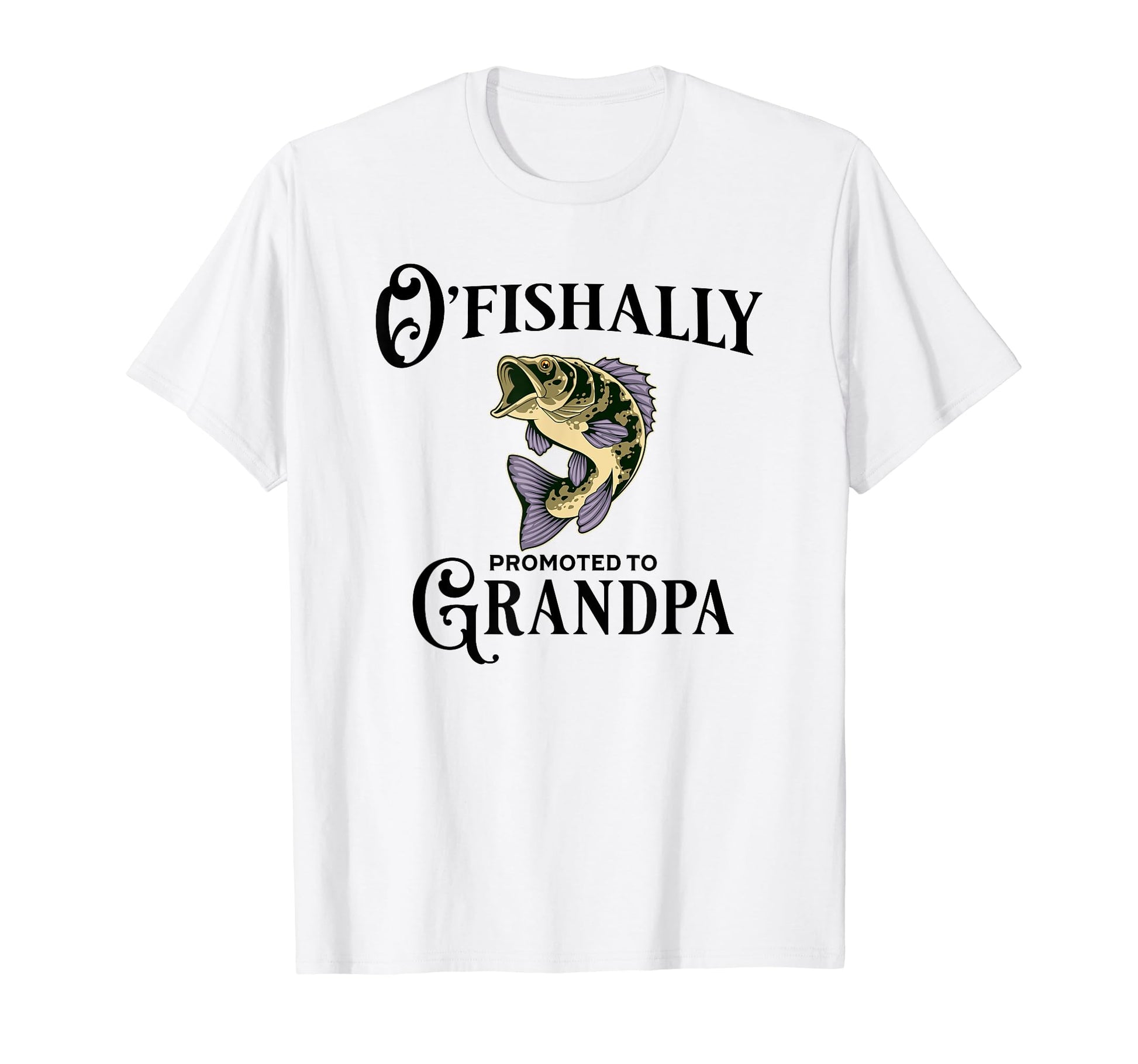 Ofishally Promoted To Grandpa Grandpa T-Shirt - Unique Graphic Unisex - T-Shirt, Sweatshirt, Hoodie