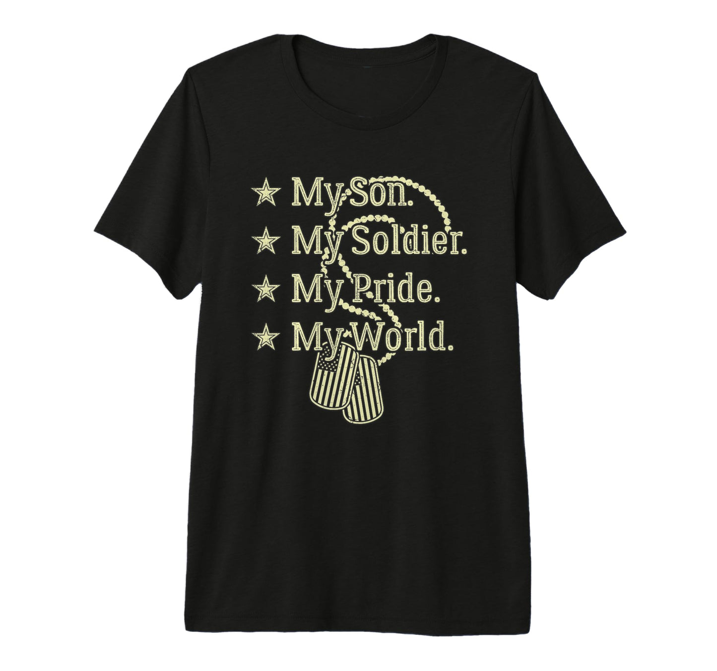 My Son Is Soldier Hero Proud Military Mom T-Shirt - Trendy Graphic Unisex - T-Shirt, Sweatshirt, Hoodie