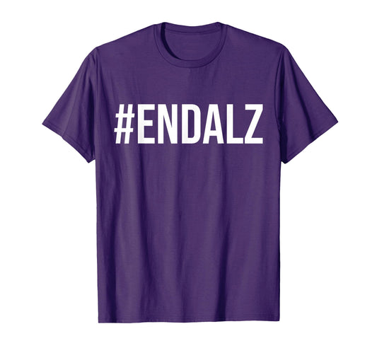 Alzheimers Awareness Purple T-Shirt - Casual Everyday Wear Men Women - T-Shirt, Sweatshirt, Hoodie