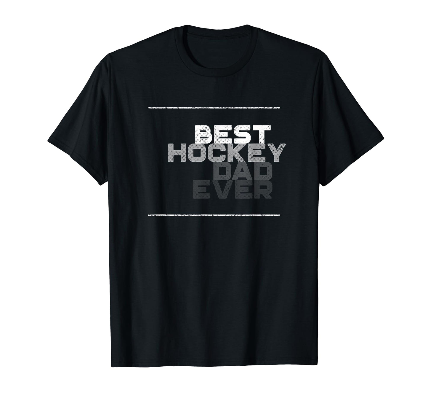 Mens Best Hockey Dad Ever Hockey T-Shirt - Fun Novelty Design for Adults - T-Shirt, Sweatshirt, Hoodie