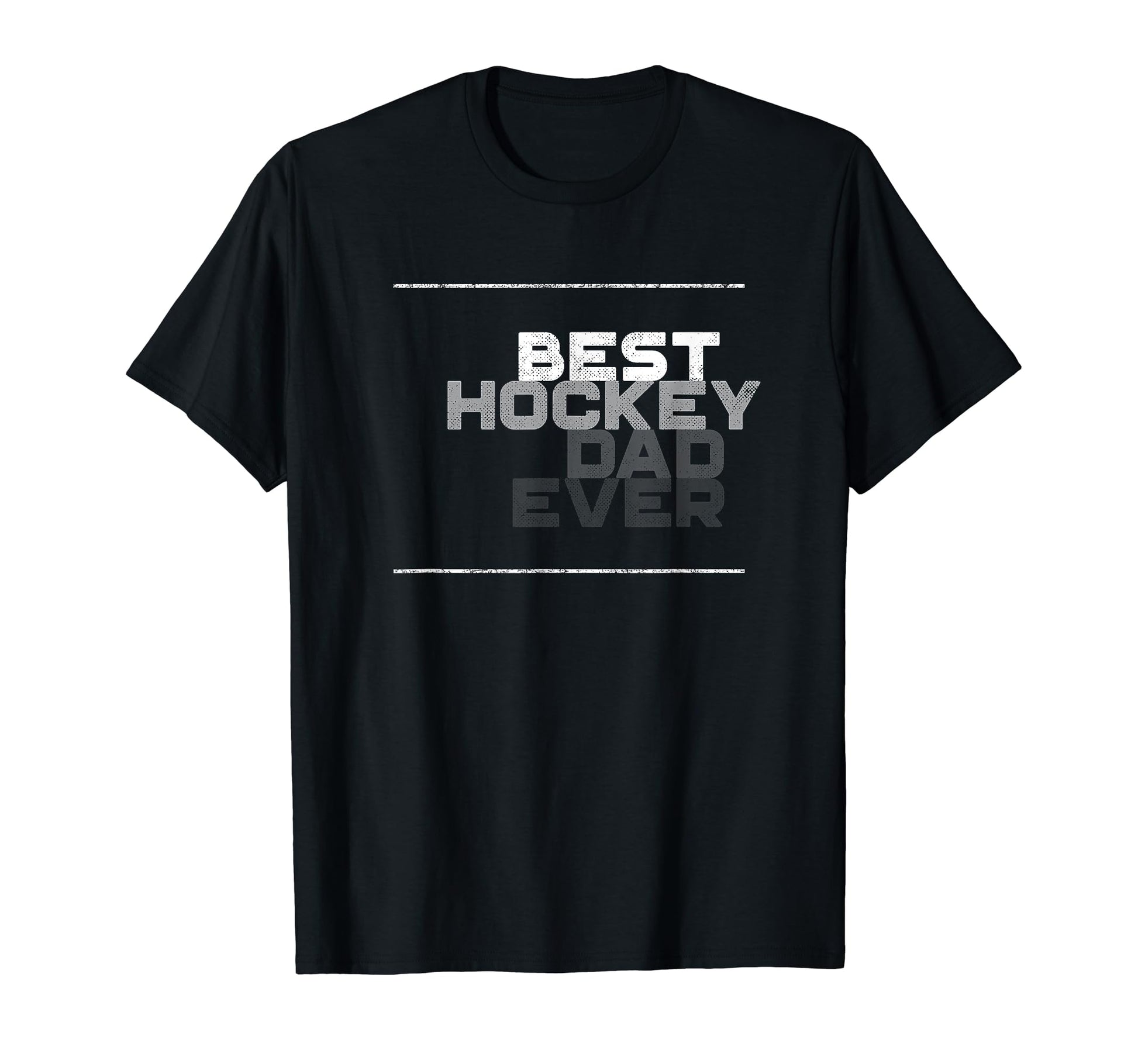 Mens Best Hockey Dad Ever Hockey T-Shirt - Fun Novelty Design for Adults - T-Shirt, Sweatshirt, Hoodie