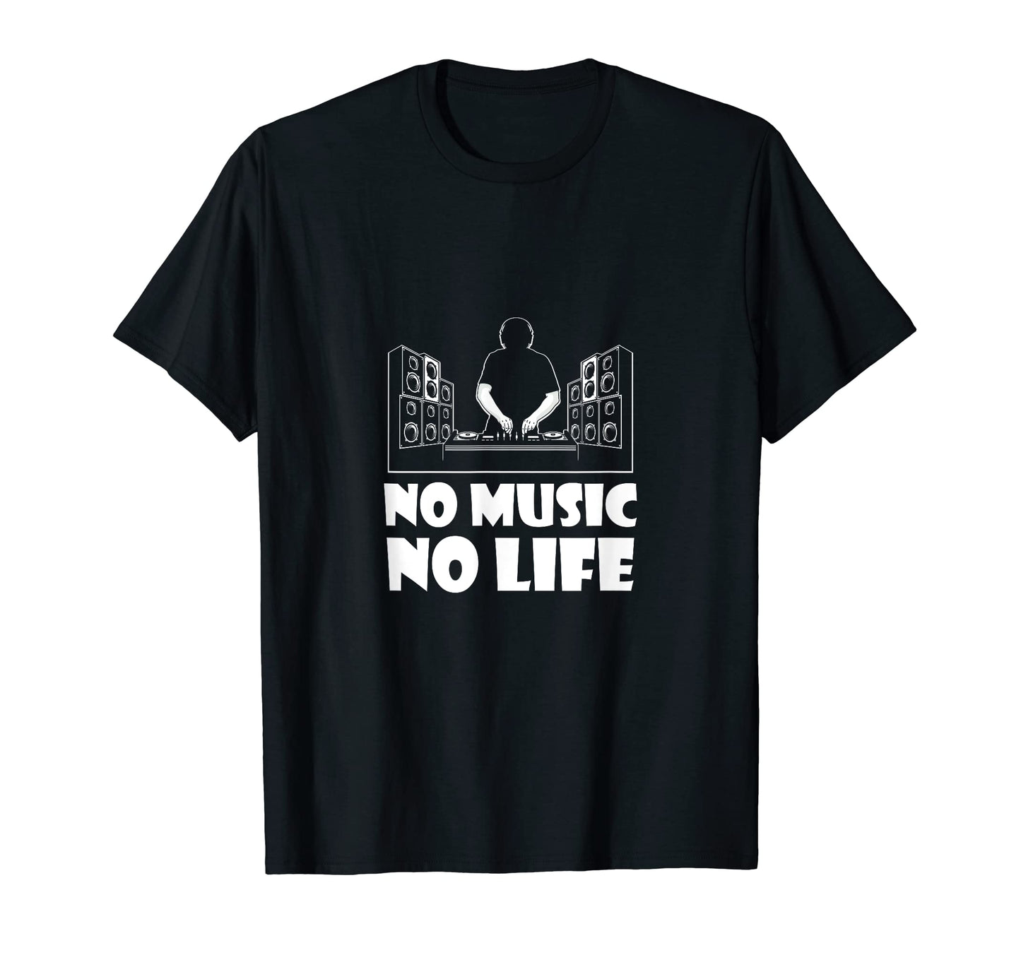 No Music No Life Music Lover T-Shirt - Custom Art Print for Adults - T-Shirt, Sweatshirt, Hoodie