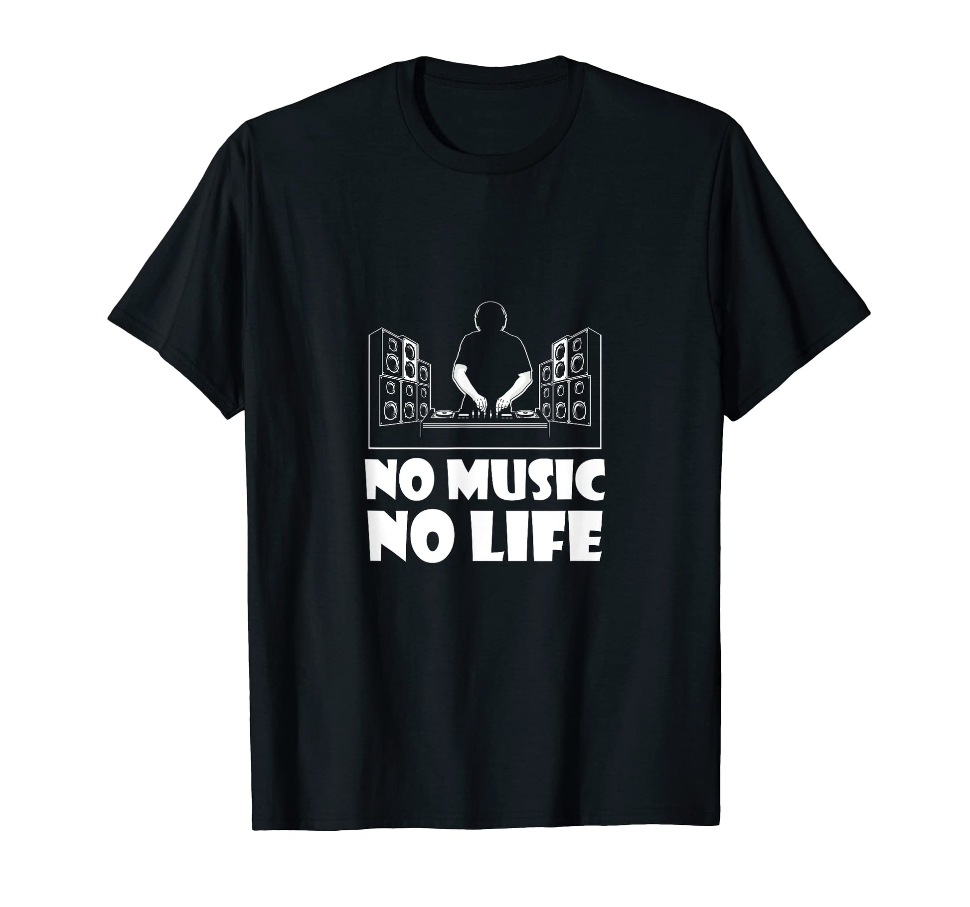 No Music No Life Music Lover T-Shirt - Custom Art Print for Adults - T-Shirt, Sweatshirt, Hoodie