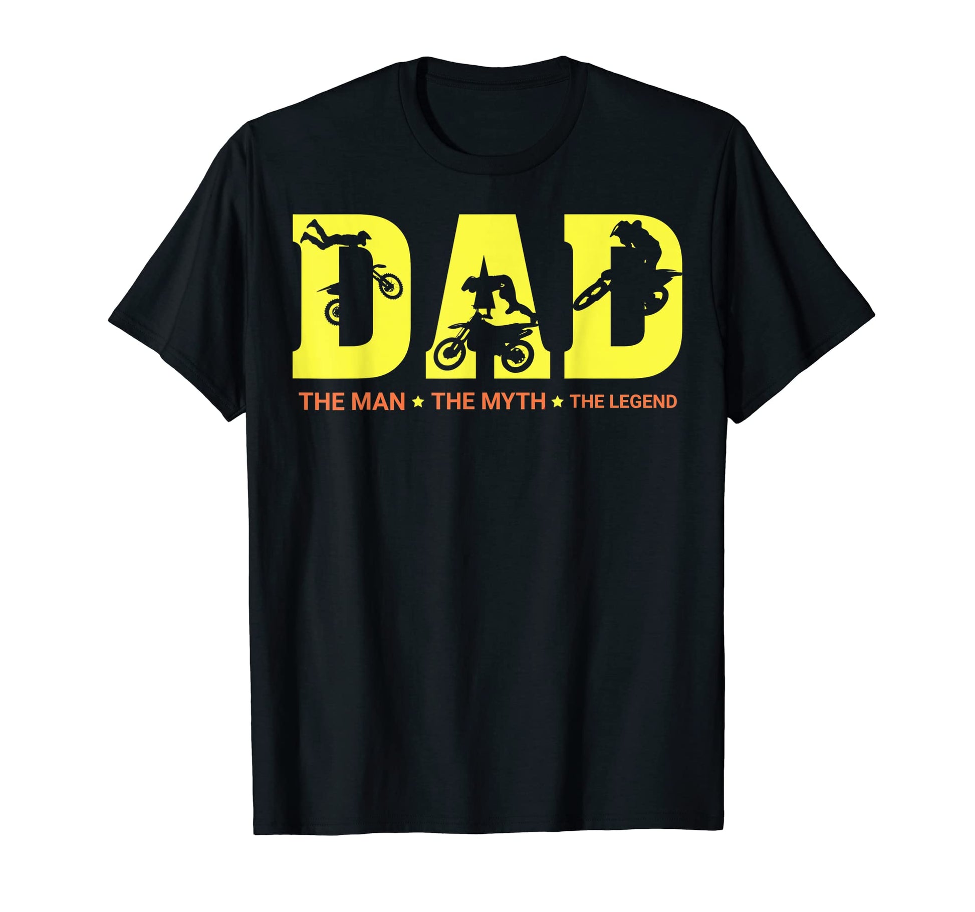 Funny Dad Myth Legend Motorcycle Races T-Shirt - Unique Graphic Unisex - T-Shirt, Sweatshirt, Hoodie