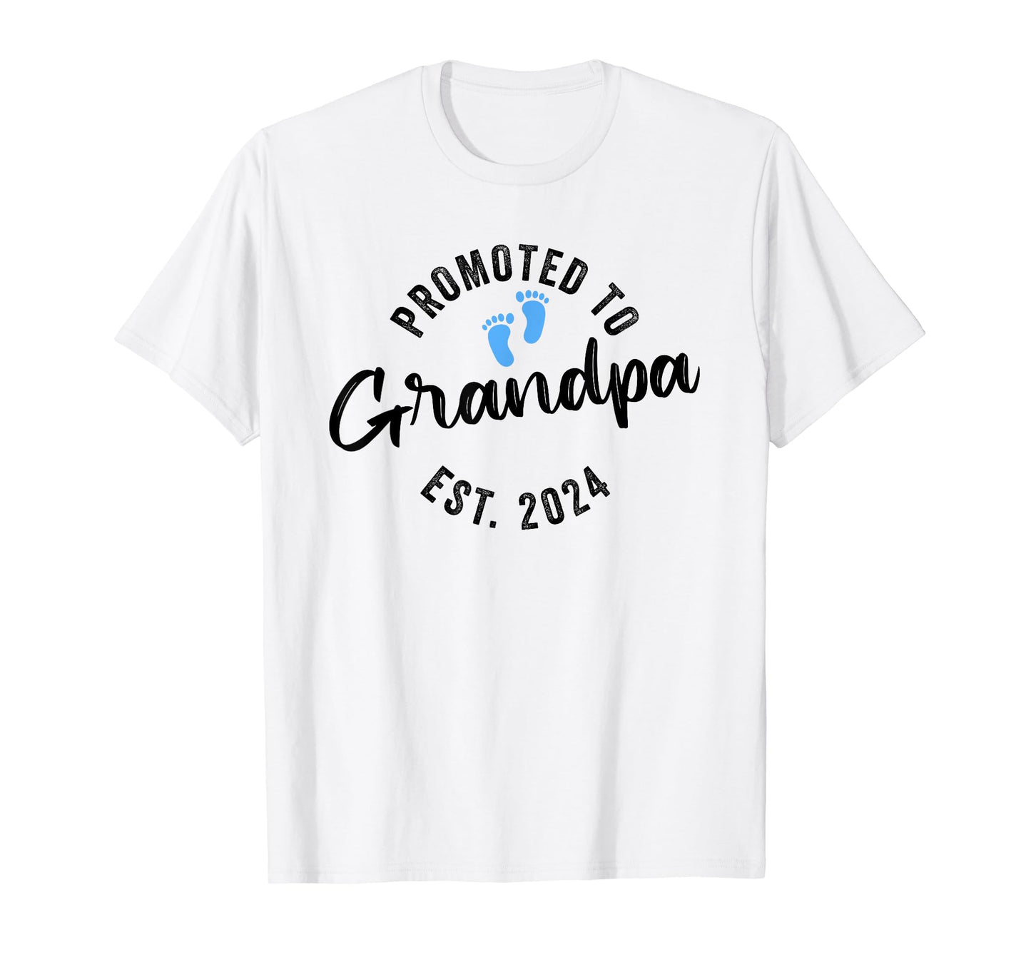 Promoted To Grandpa 2024 T-Shirt - Minimalist Print for Adults - T-Shirt, Sweatshirt, Hoodie