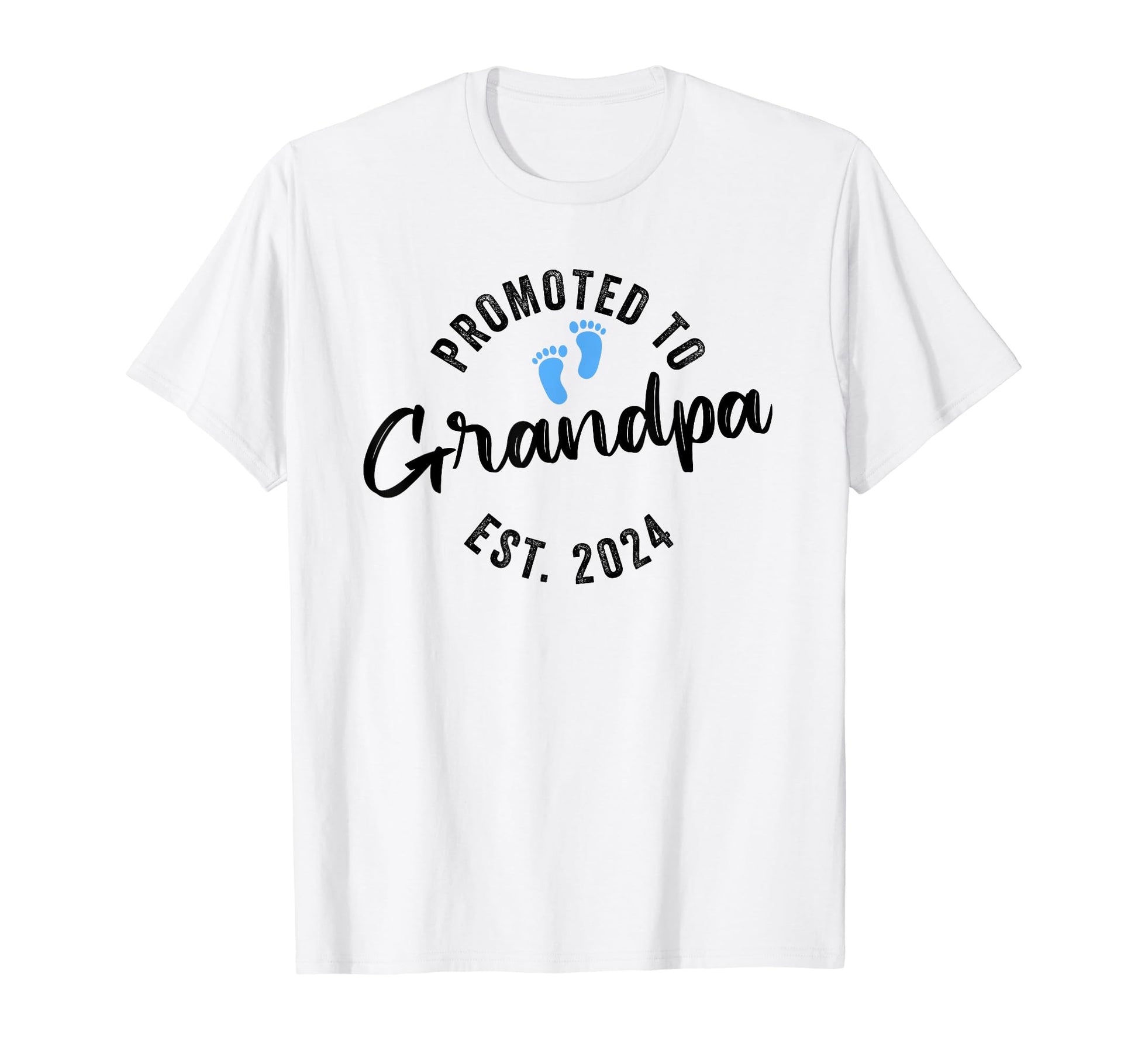 Promoted To Grandpa 2024 T-Shirt - Minimalist Print for Adults - T-Shirt, Sweatshirt, Hoodie