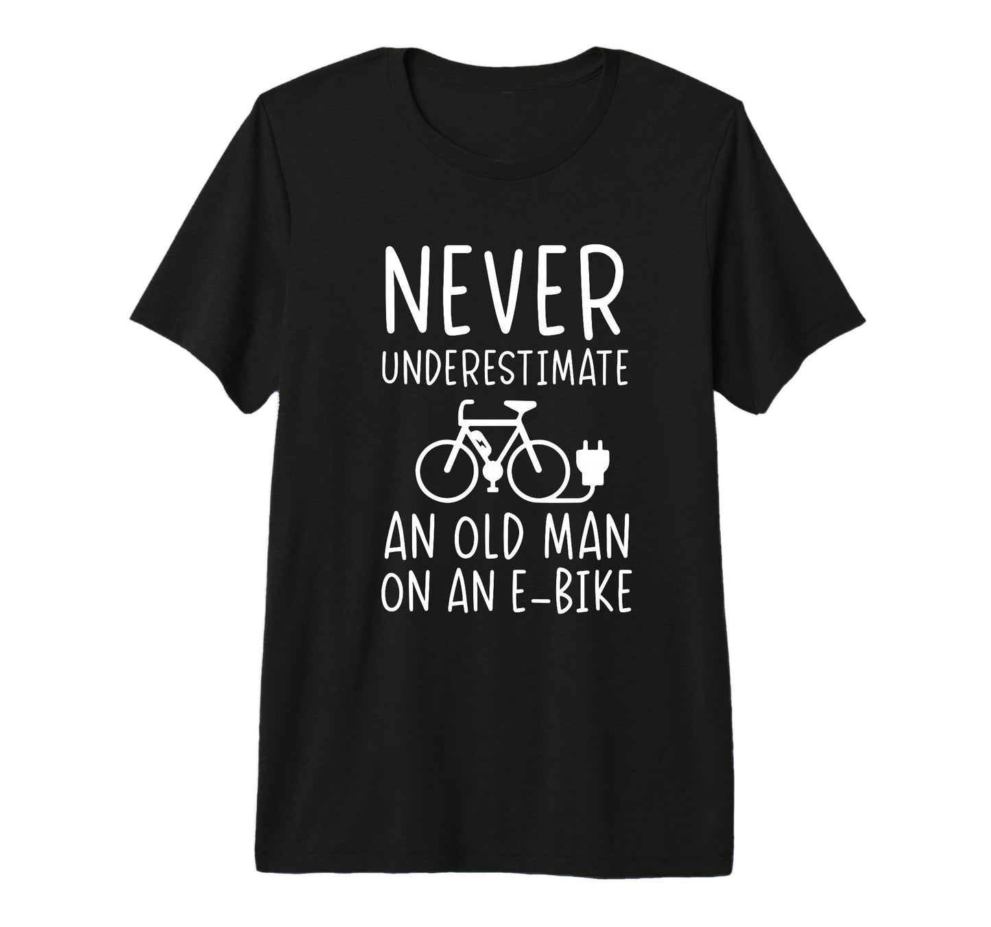 Mens Electric Bike Accessories E T-Shirt - Fun Novelty Design for Adults - T-Shirt, Sweatshirt, Hoodie